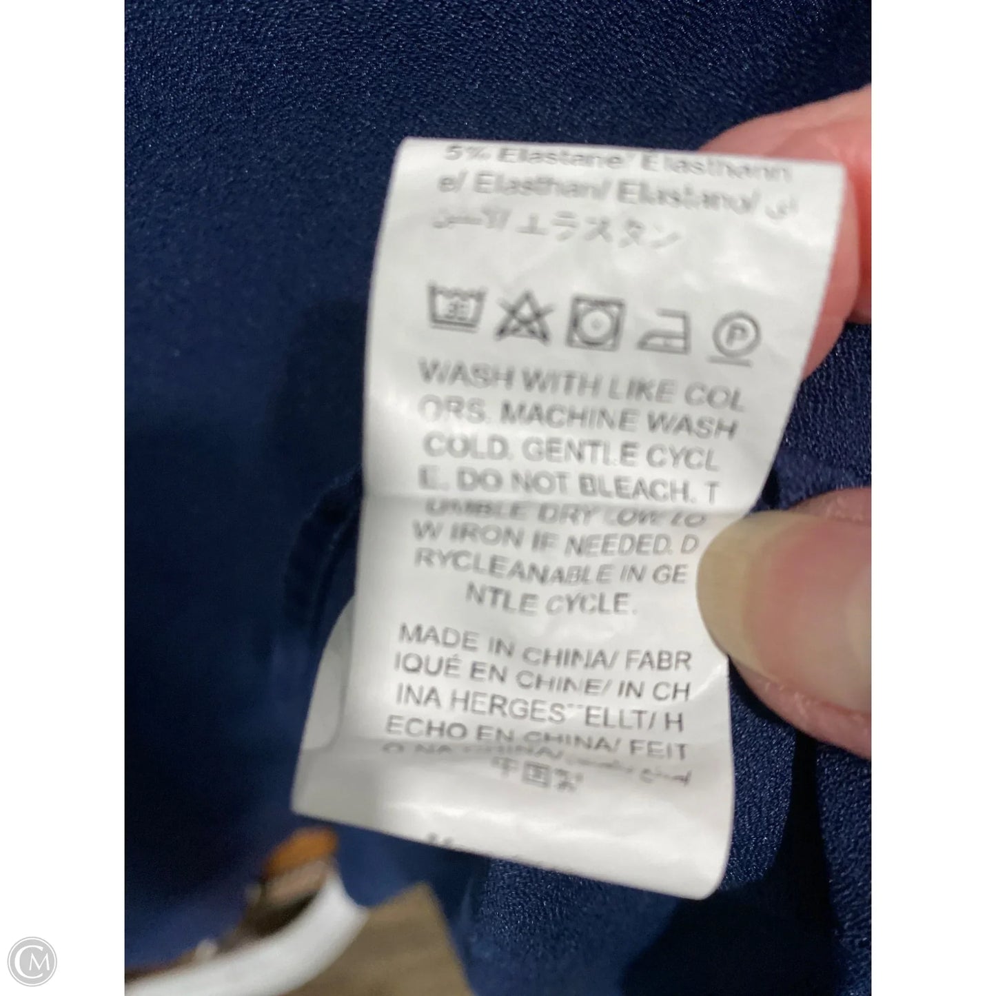 Top Short Sleeve By Clothes Mentor In Navy, Size: 4x