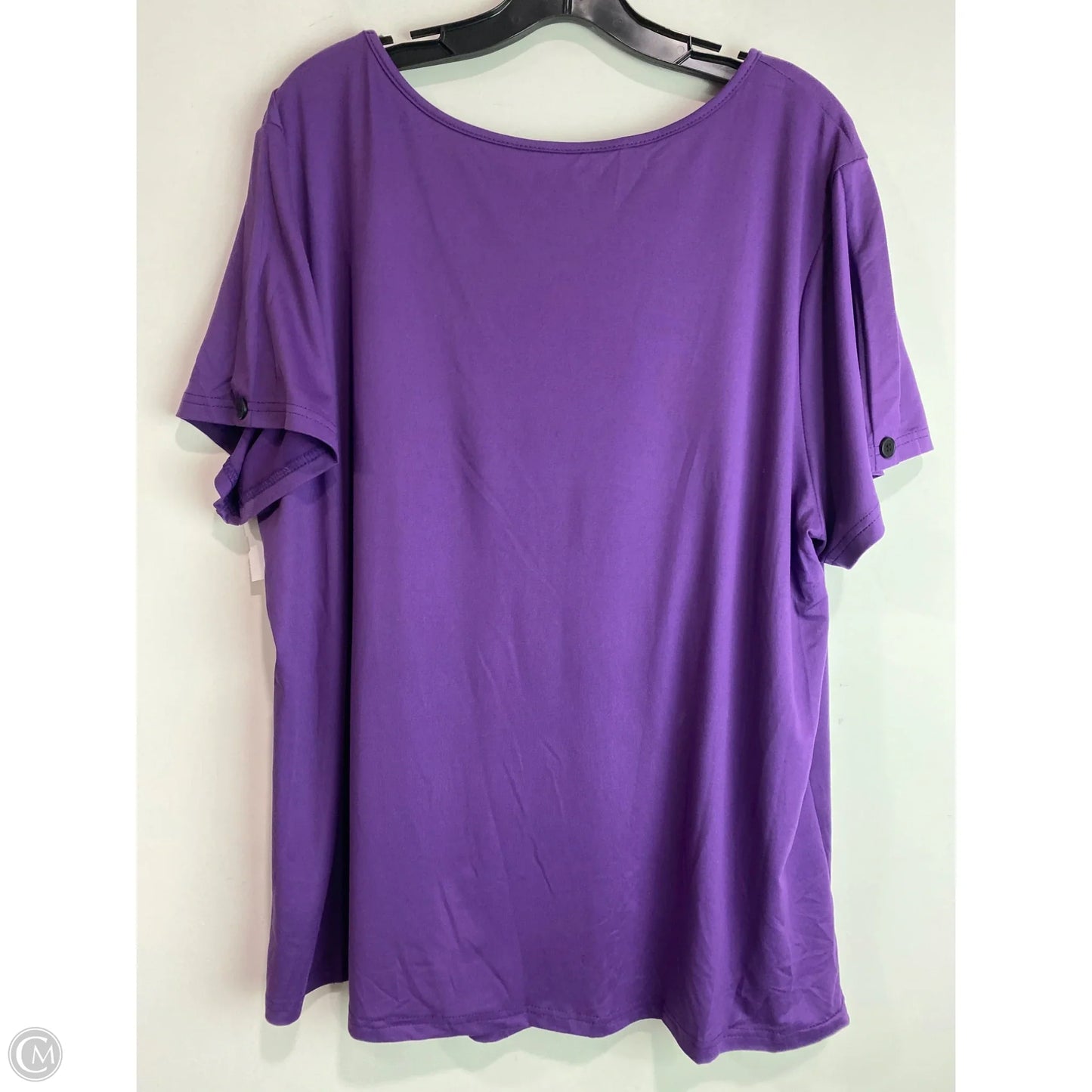Top Short Sleeve By Clothes Mentor In Purple, Size: 4x