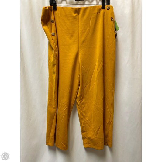 Capris By Clothes Mentor In Orange, Size: 3x