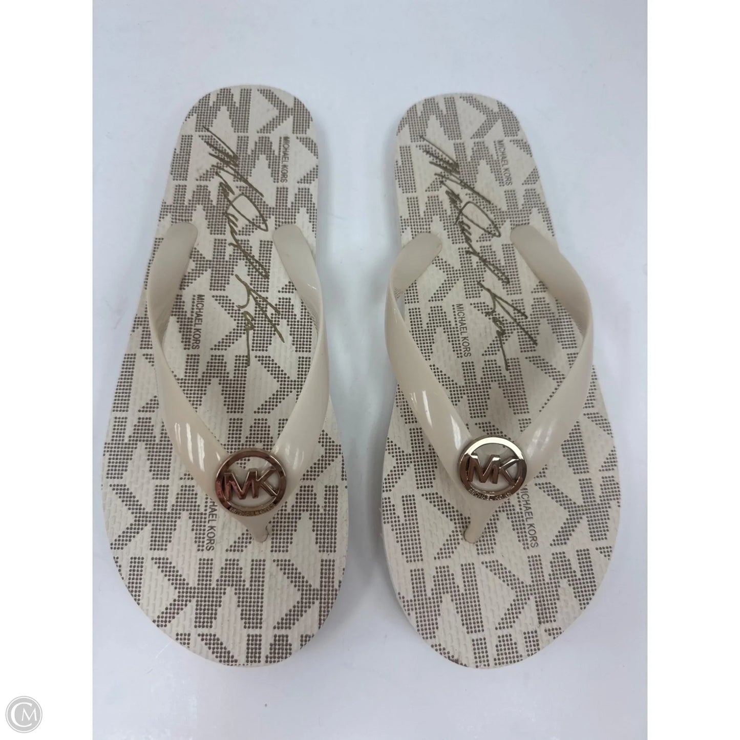 Sandals Designer By Michael Kors In Cream, Size: 10