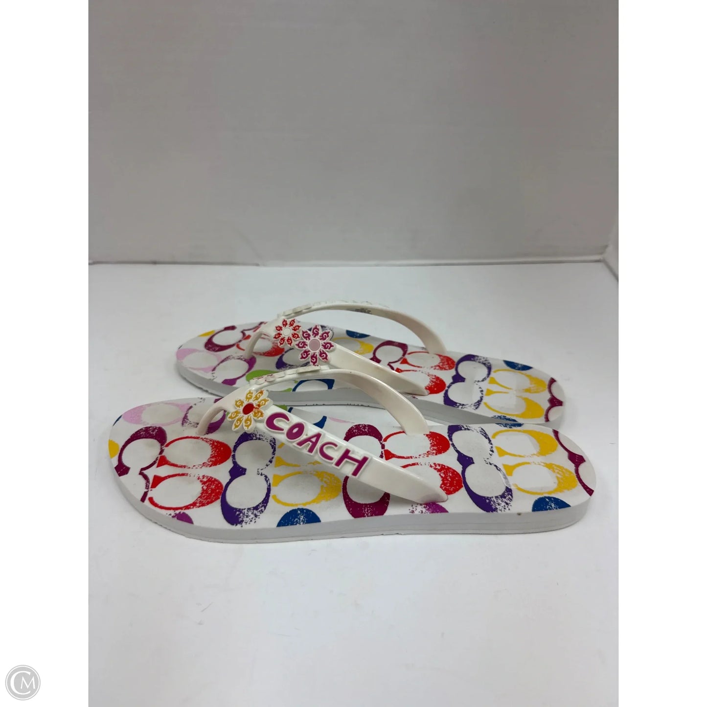 Sandals Designer By Coach In Multi-colored, Size: 8