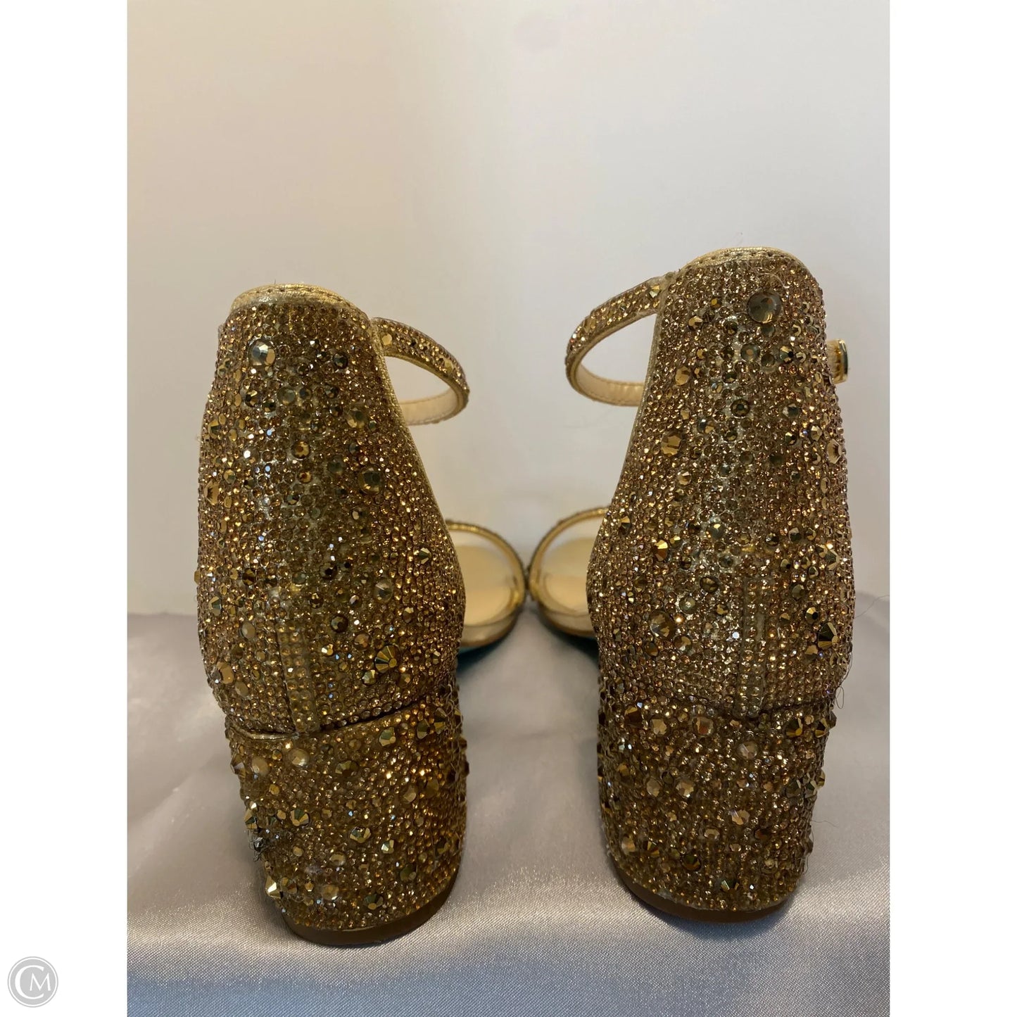 Shoes Heels Block By Betsey Johnson In Gold, Size: 6.5