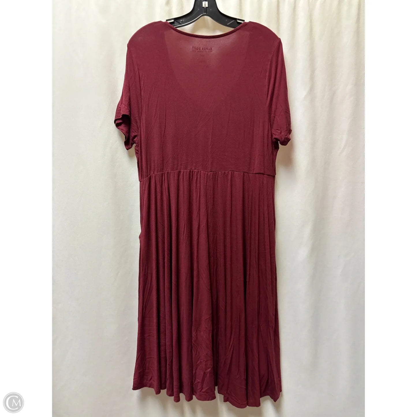 Dress Casual Midi By Torrid In Maroon, Size: 1x