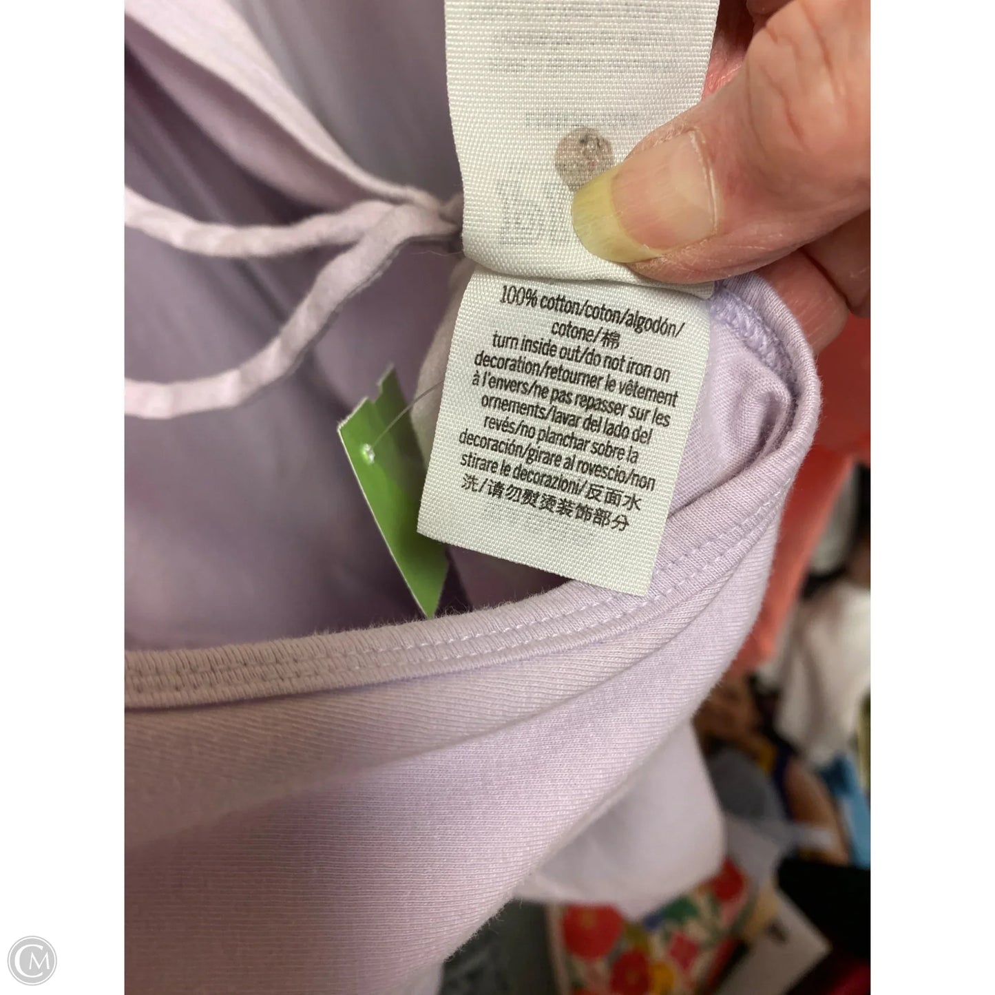 Top Short Sleeve By Pink In Purple, Size: L