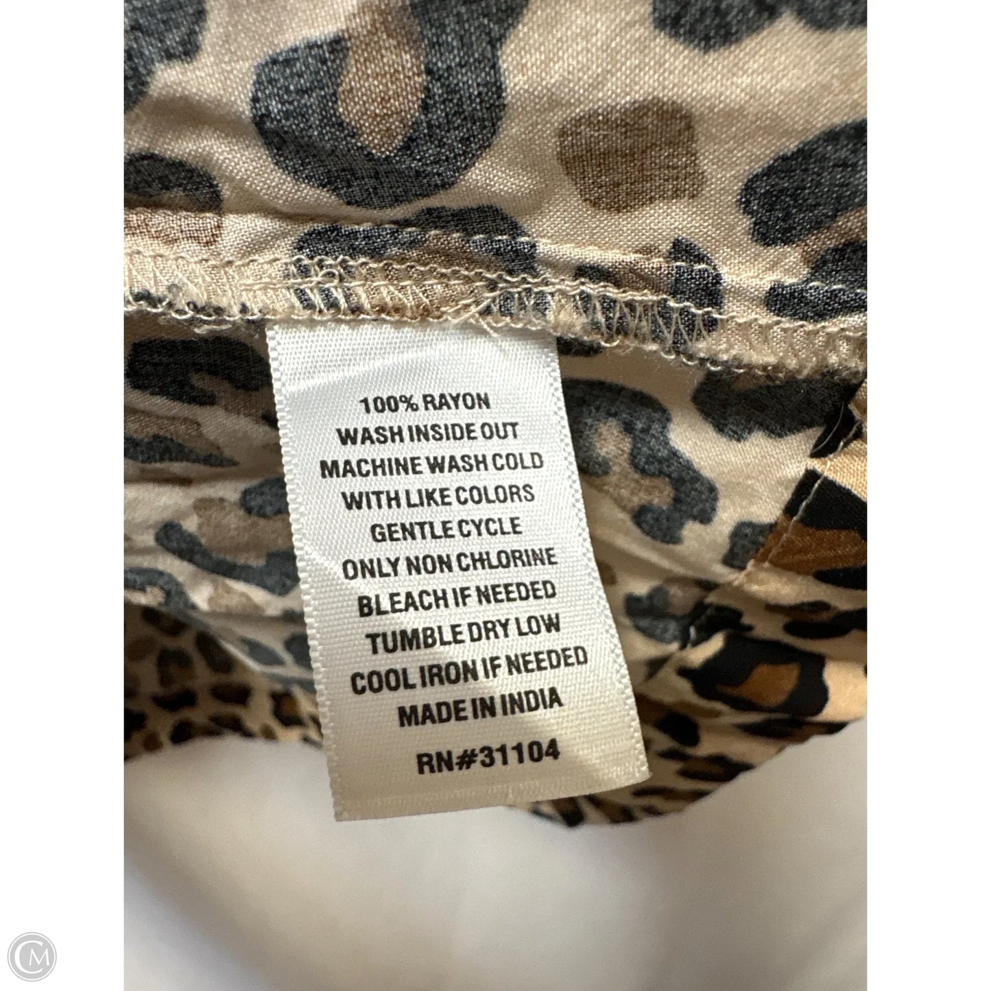 Dress Casual Midi By Crown And Ivy In Animal Print, Size: M