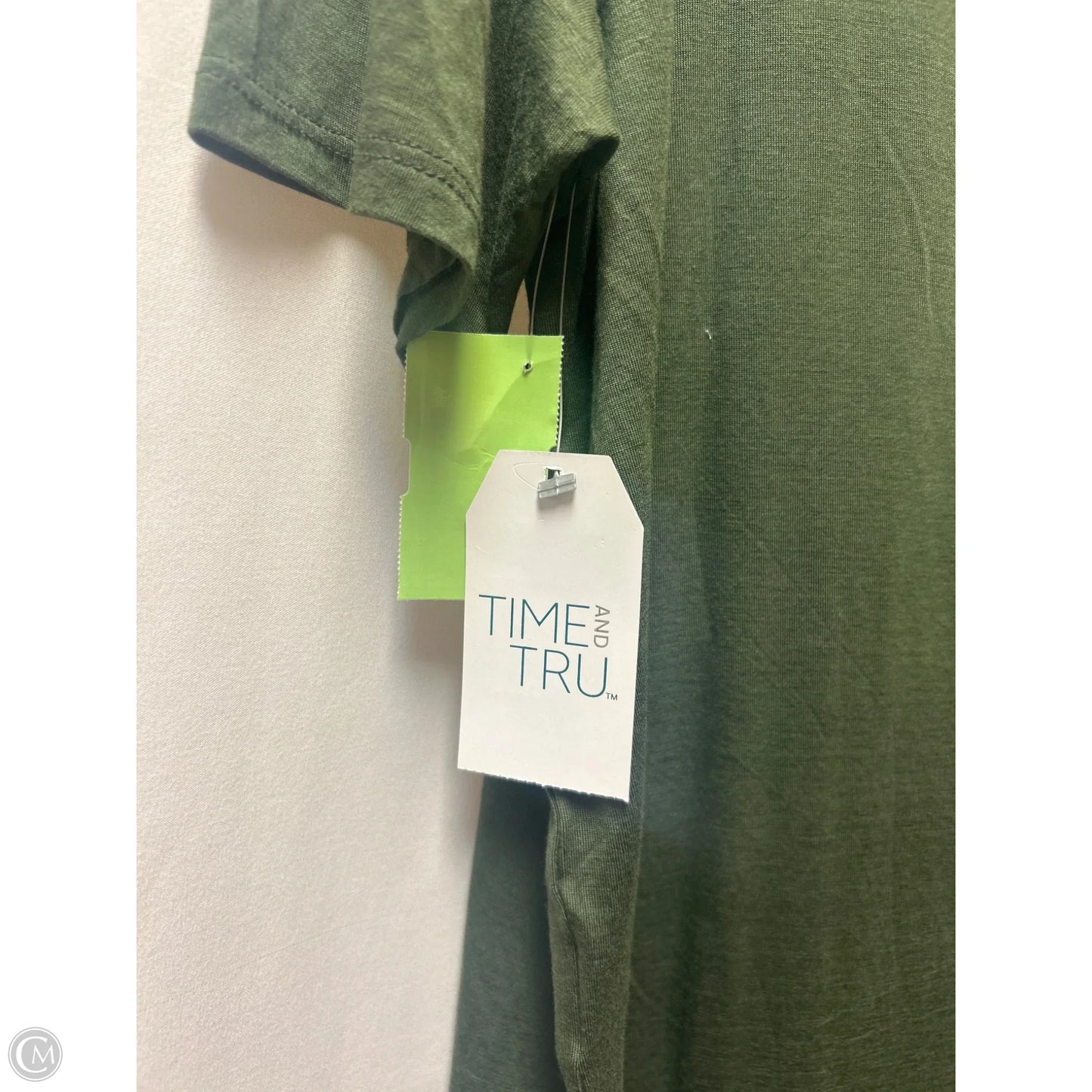 Top Short Sleeve By Time And Tru In Green, Size: M