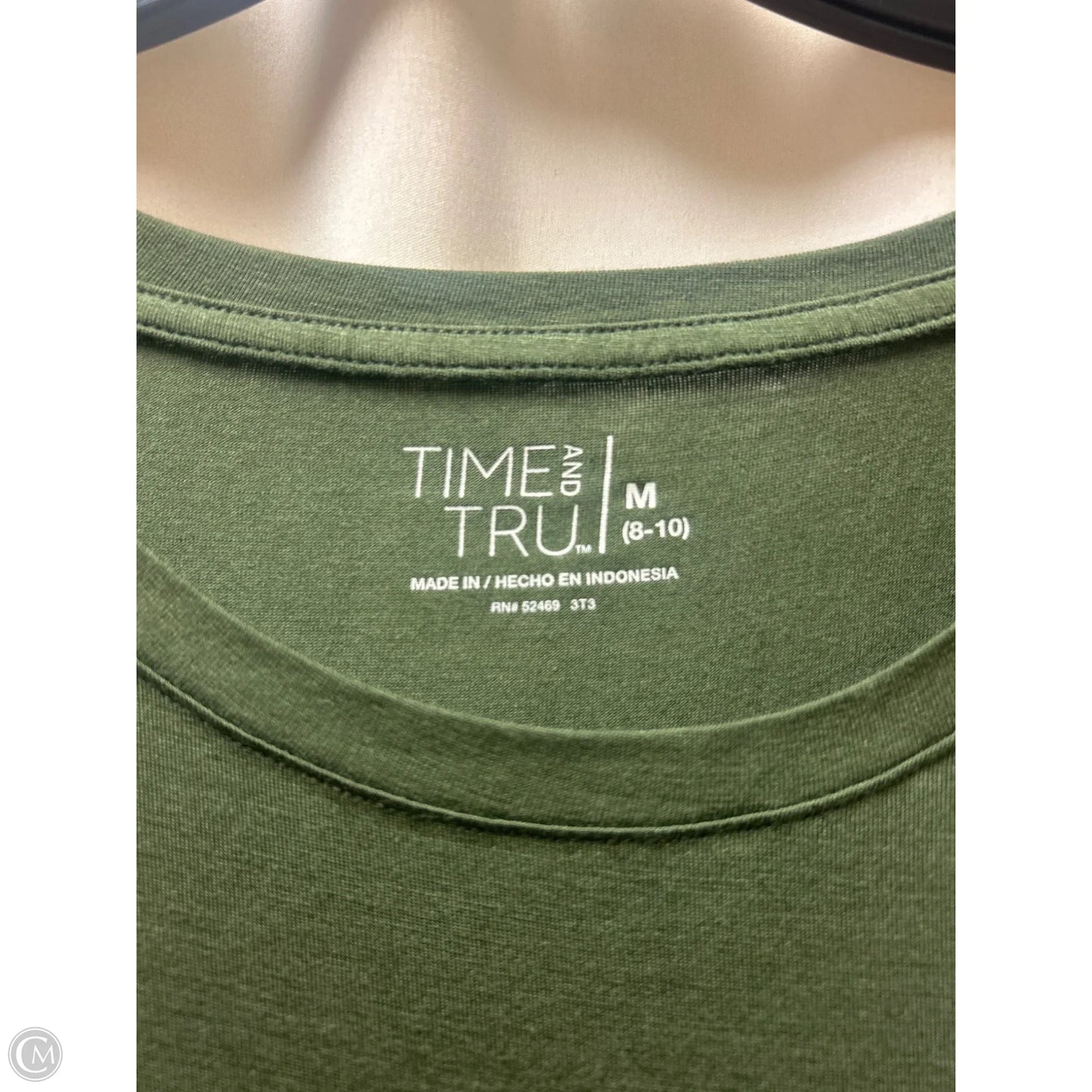Top Short Sleeve By Time And Tru In Green, Size: M