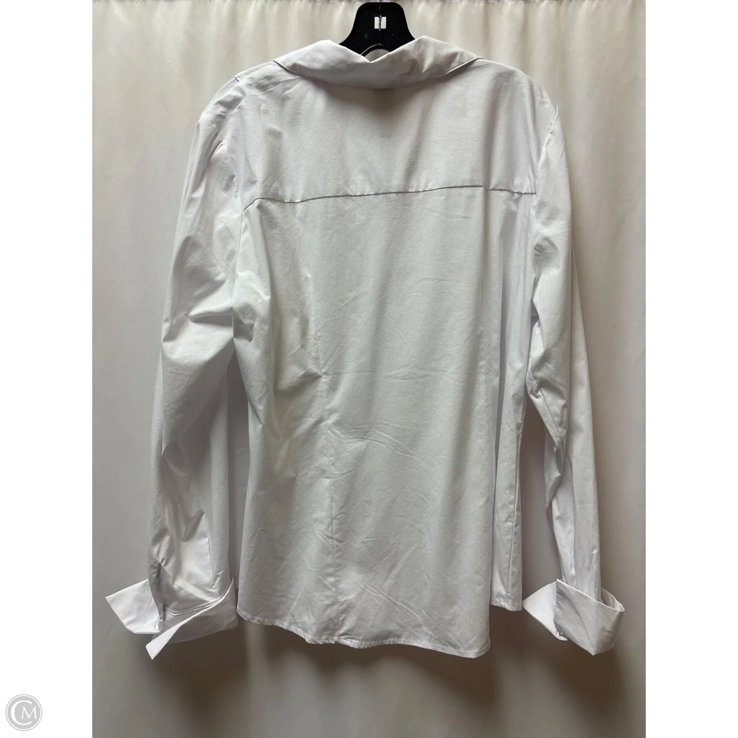 Top Long Sleeve By Ashley Stewart In White, Size: L