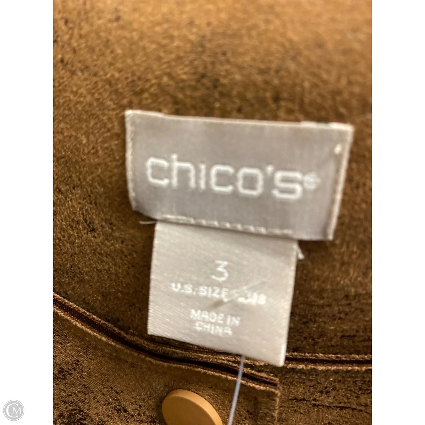 Jacket Other By Chicos In Brown, Size: Xl