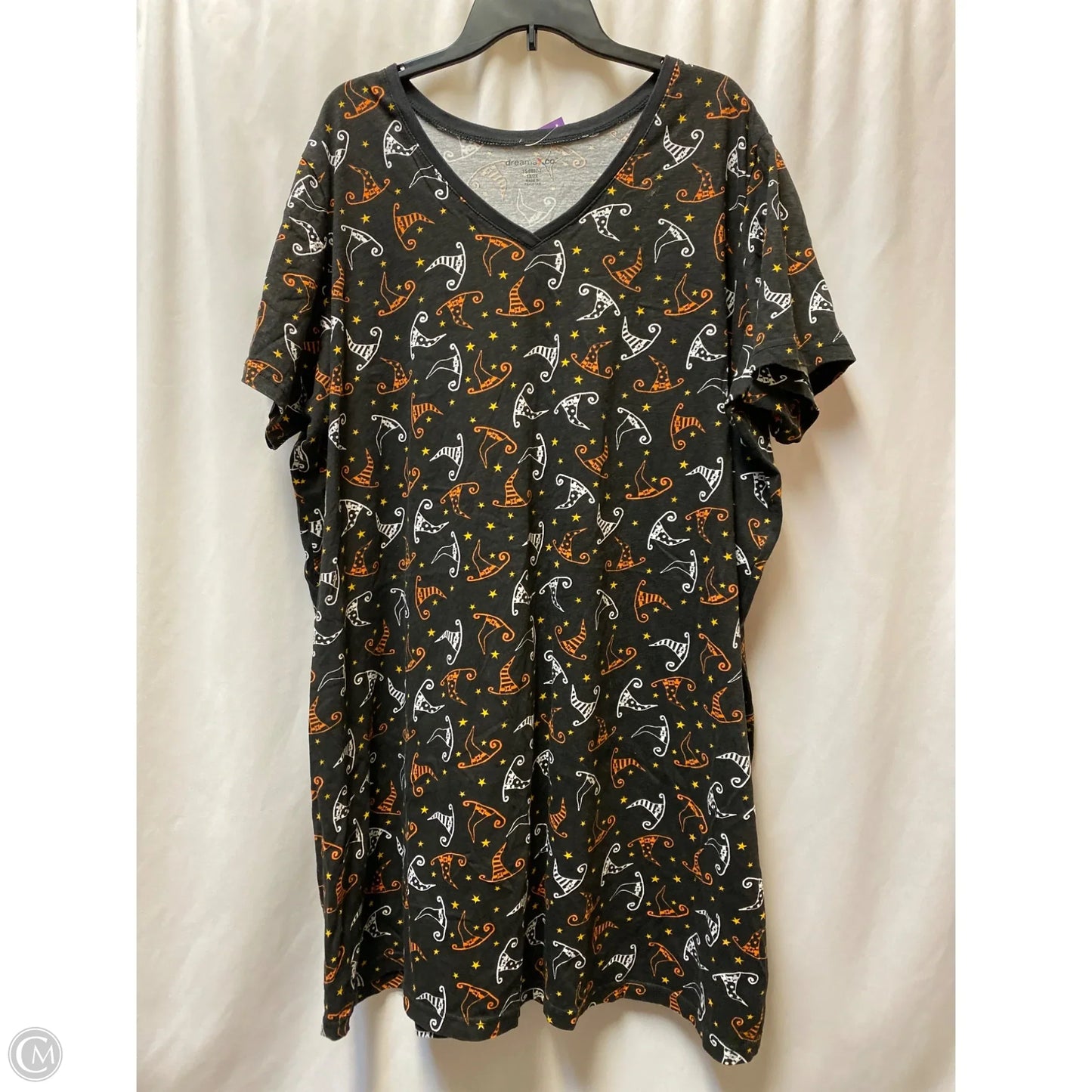 Nightgown By Clothes Mentor In Black, Size: 1x