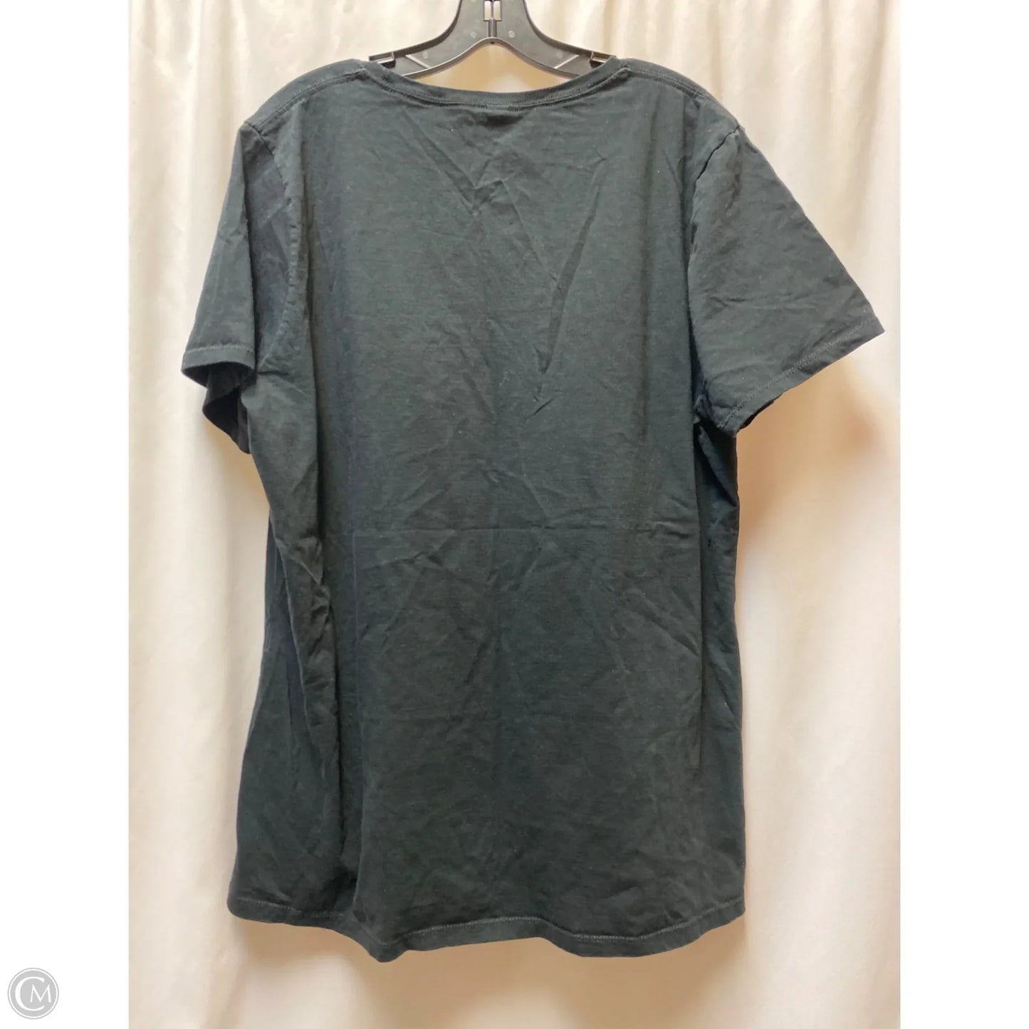 Top Short Sleeve By Fruit Of The Loom In Black, Size: 3x