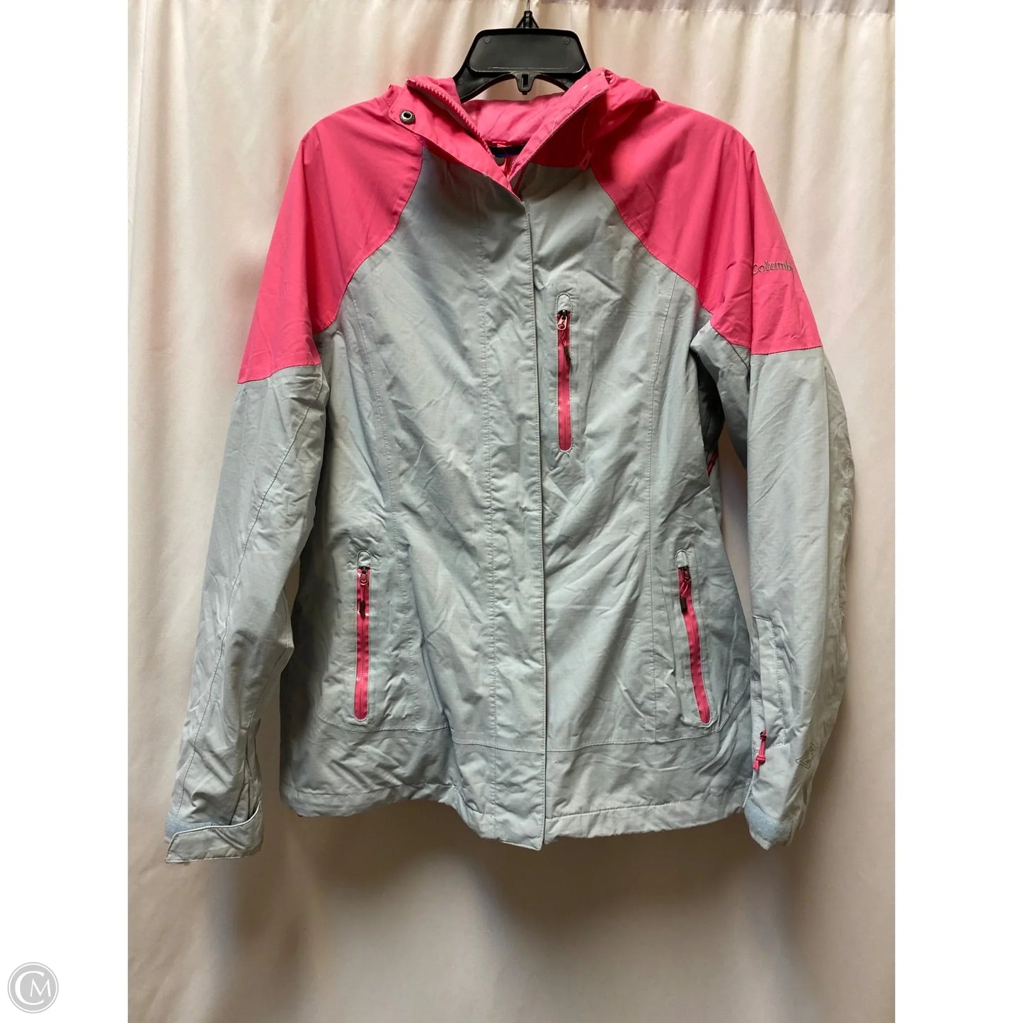 Coat Trench Coat By Columbia In Pink, Size: L