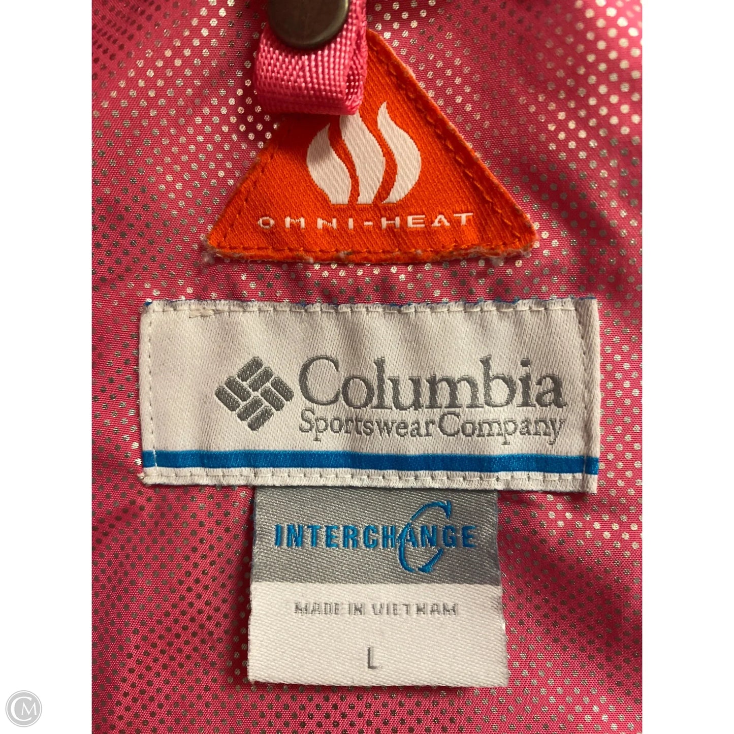 Coat Trench Coat By Columbia In Pink, Size: L