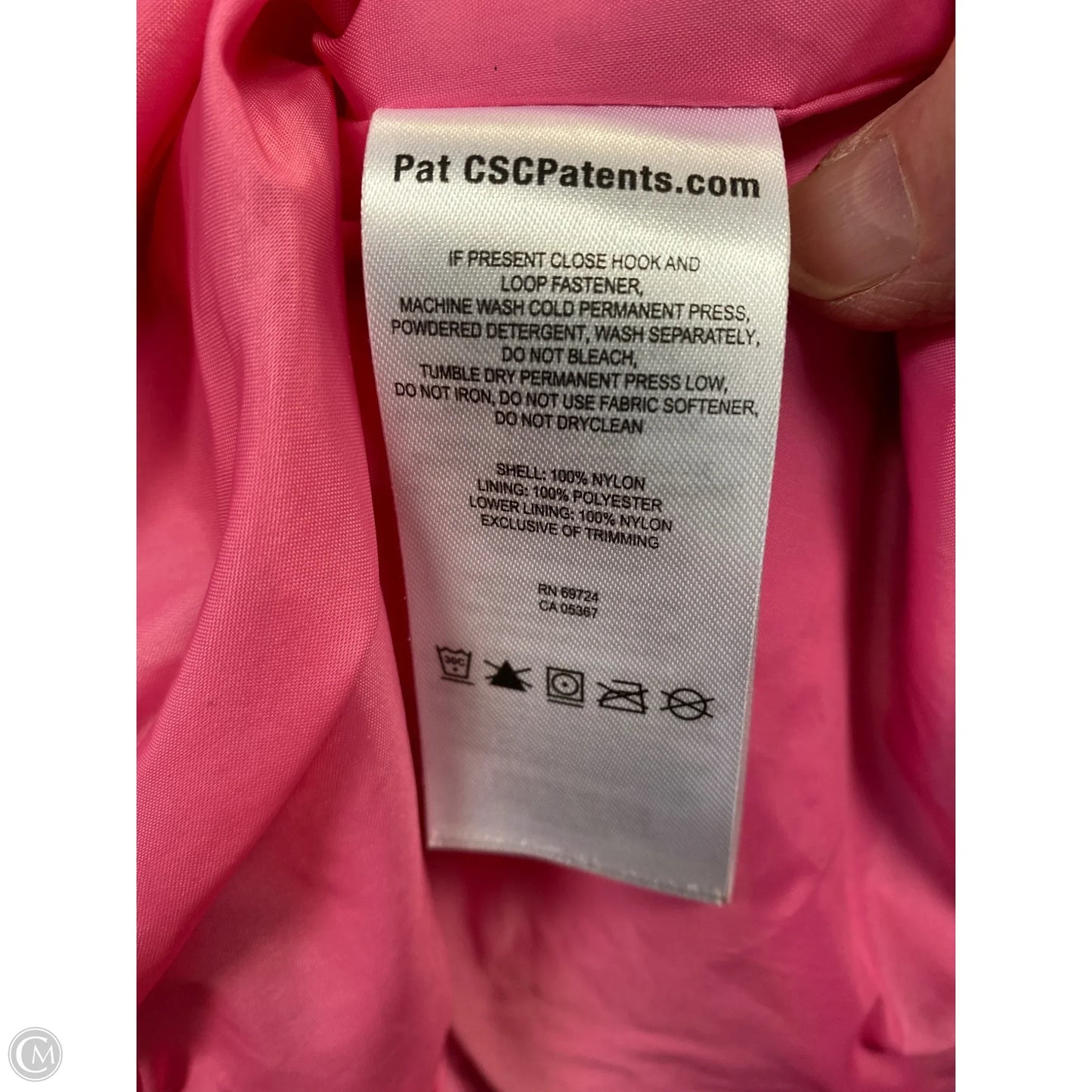 Coat Trench Coat By Columbia In Pink, Size: L