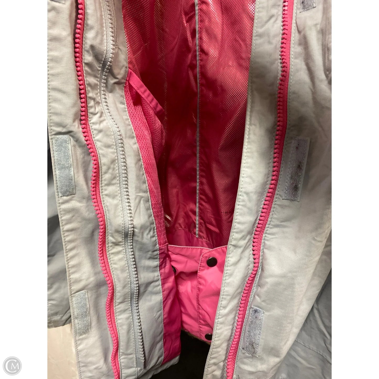 Coat Trench Coat By Columbia In Pink, Size: L
