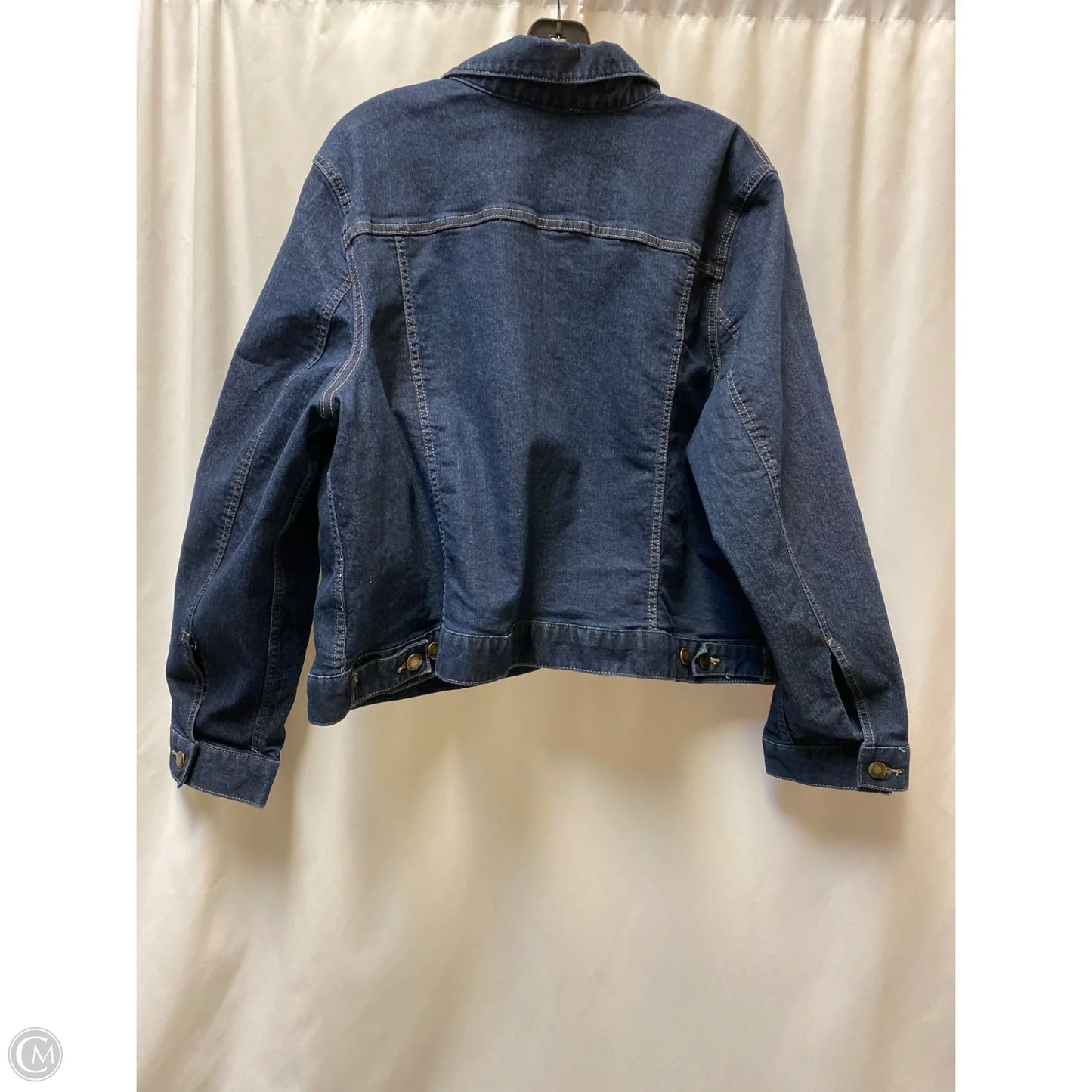 Jacket Denim By Woman Within In Blue Denim, Size: 2x