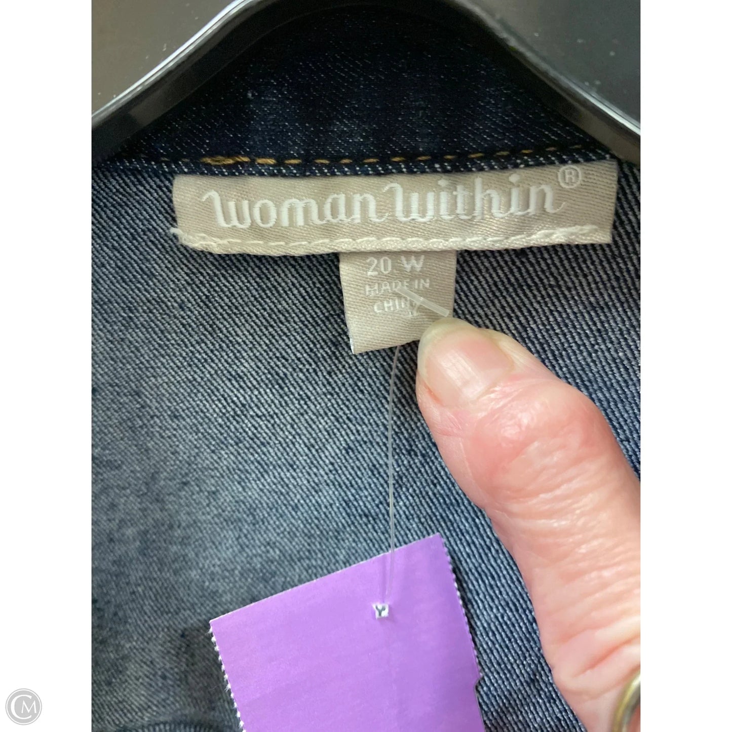 Jacket Denim By Woman Within In Blue Denim, Size: 2x