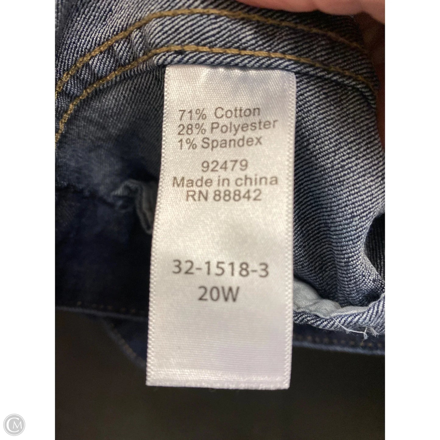 Jacket Denim By Woman Within In Blue Denim, Size: 2x