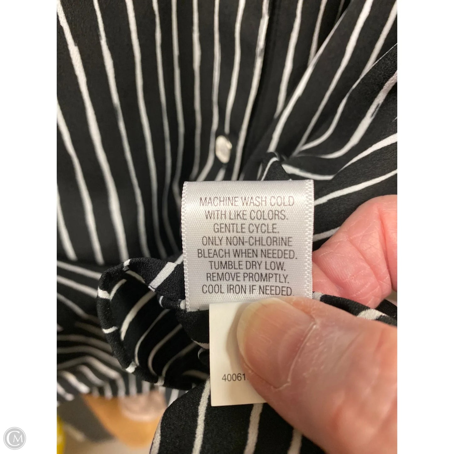 Top Long Sleeve By Croft And Barrow In Black, Size: Xxl