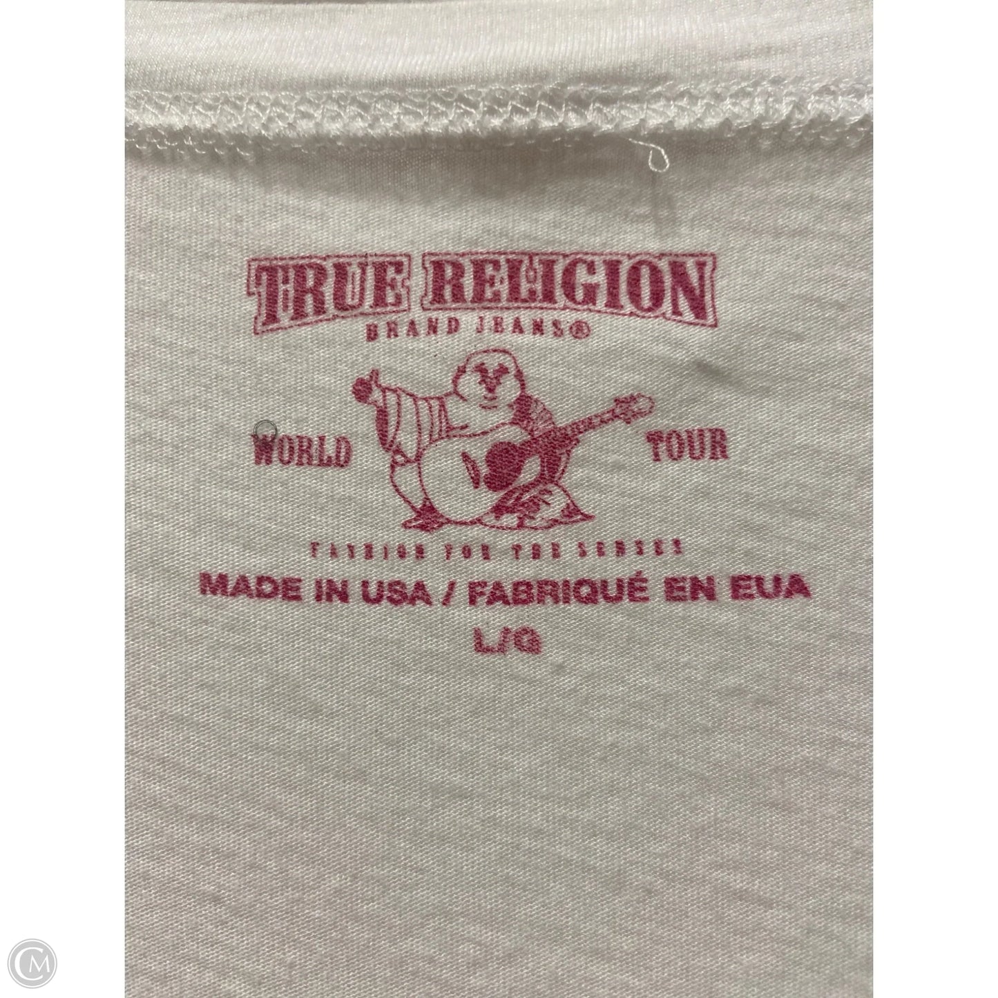 Top Short Sleeve By True Religion In White, Size: L