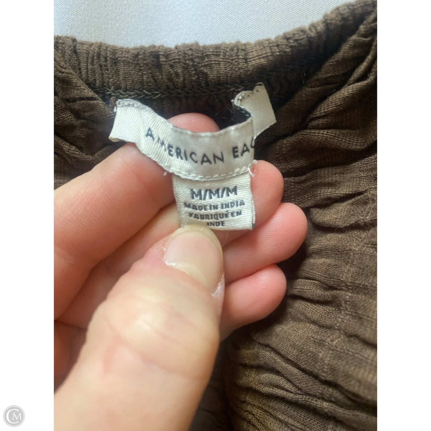 Dress Casual Midi By American Eagle In Brown, Size: M