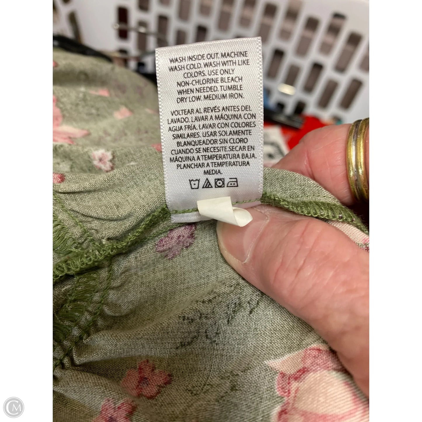 Top Long Sleeve By Terra & Sky In Green, Size: 2x