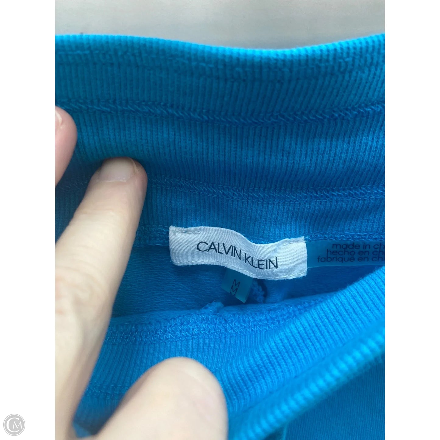 Athletic Shorts By Calvin Klein In Blue, Size: M