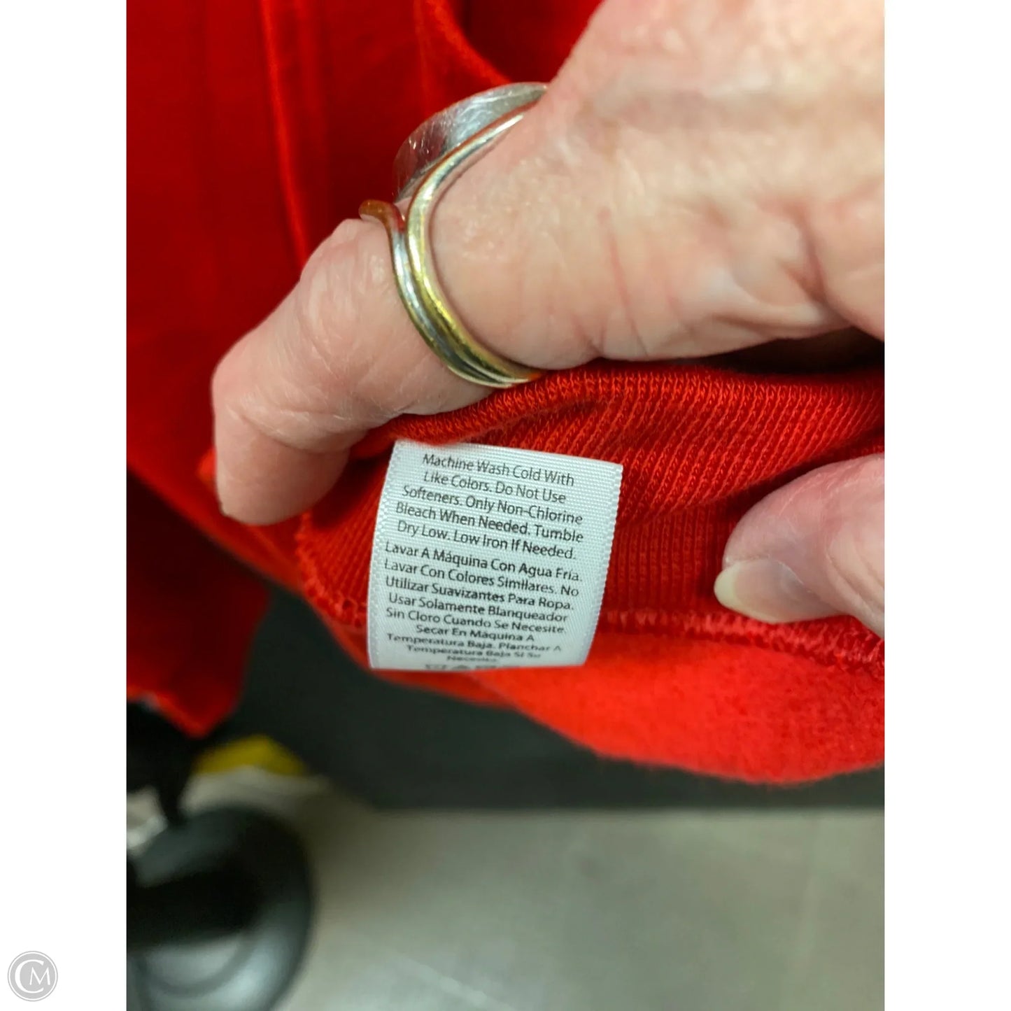 Sweatshirt Hoodie By Athletic Works In Red, Size: L