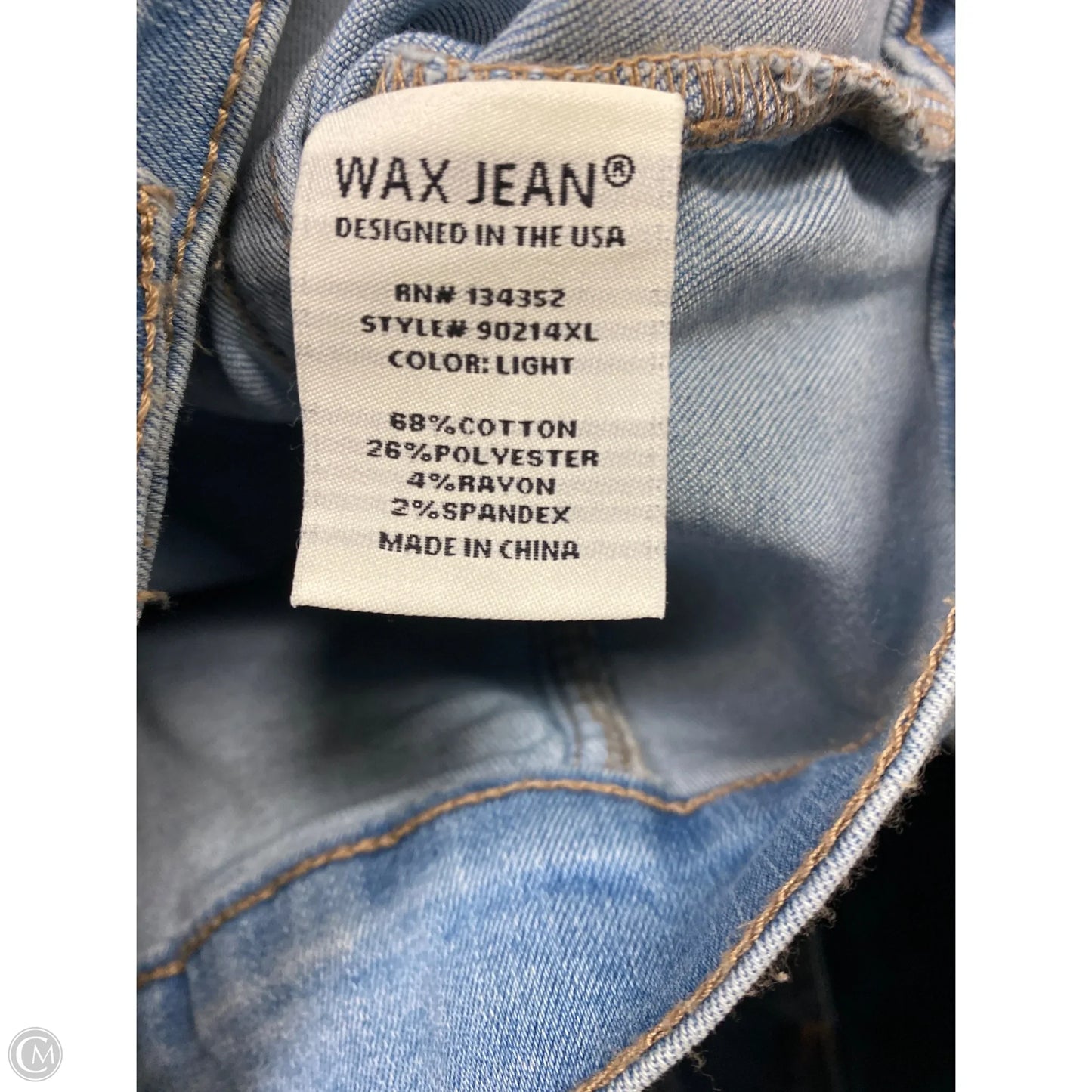 Jacket Denim By Clothes Mentor In Blue Denim, Size: 1x