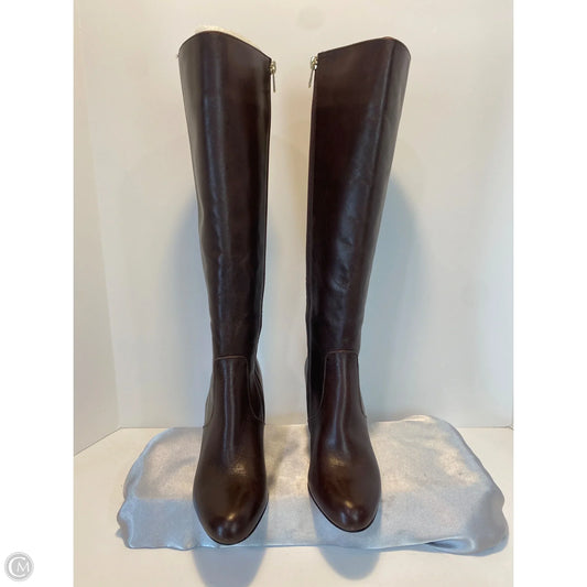 Boots Designer By Coach In Brown, Size: 6