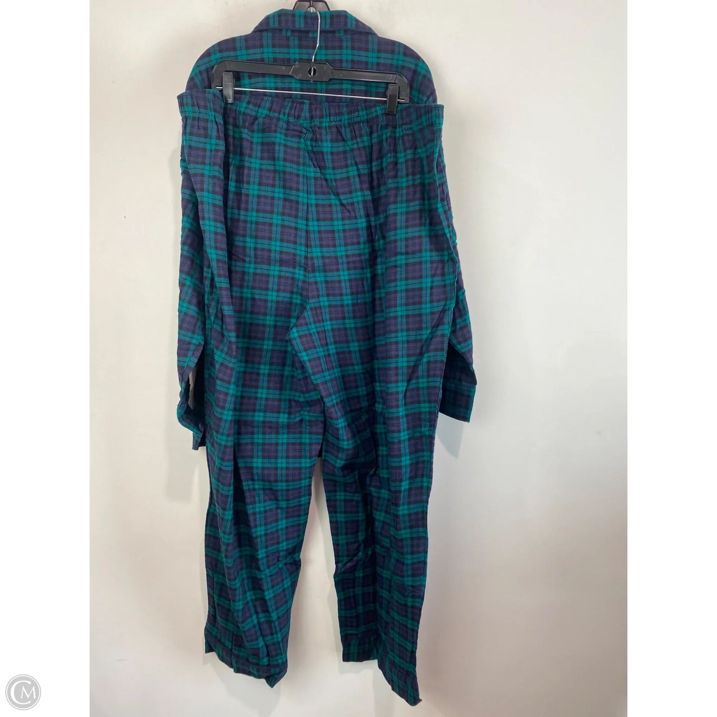 Pajamas 2pc By Liz Claiborne In Blue & Green, Size: 3x