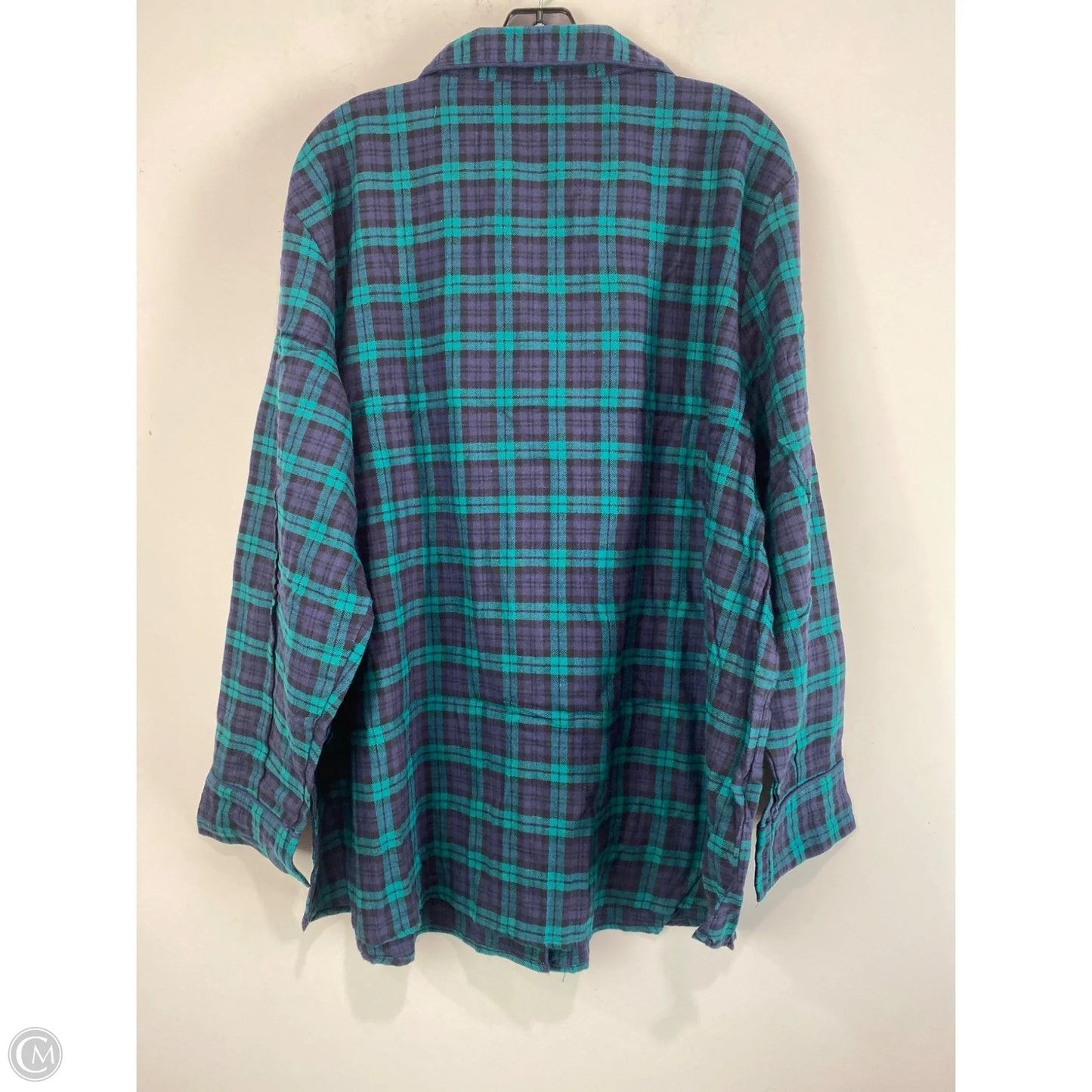 Pajamas 2pc By Liz Claiborne In Blue & Green, Size: 3x