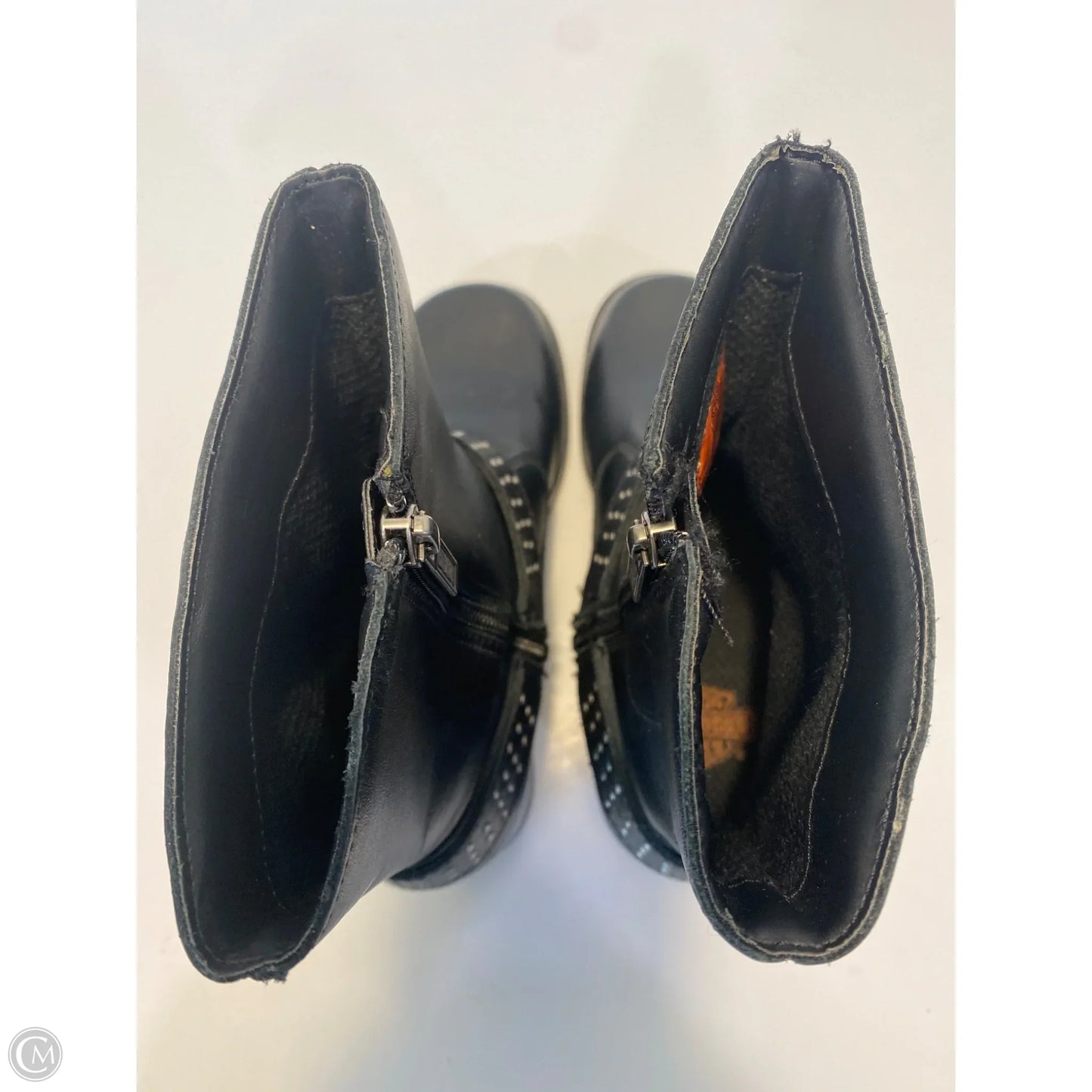 Boots Ankle Flats By Harley Davidson In Black, Size: 6