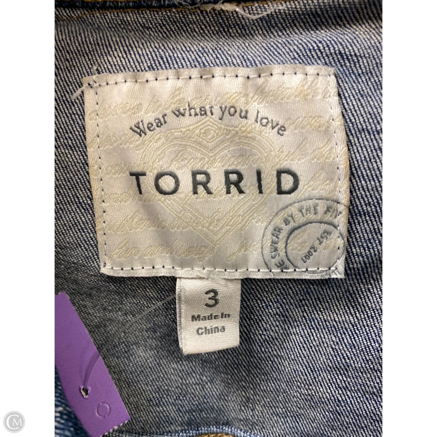 Jacket Denim By Torrid In Blue Denim, Size: 3x