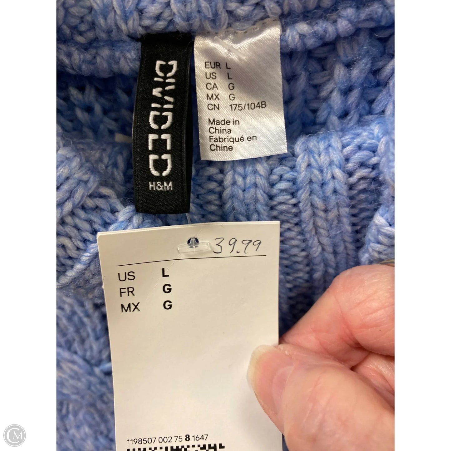 Sweater By Divided In Blue, Size: L