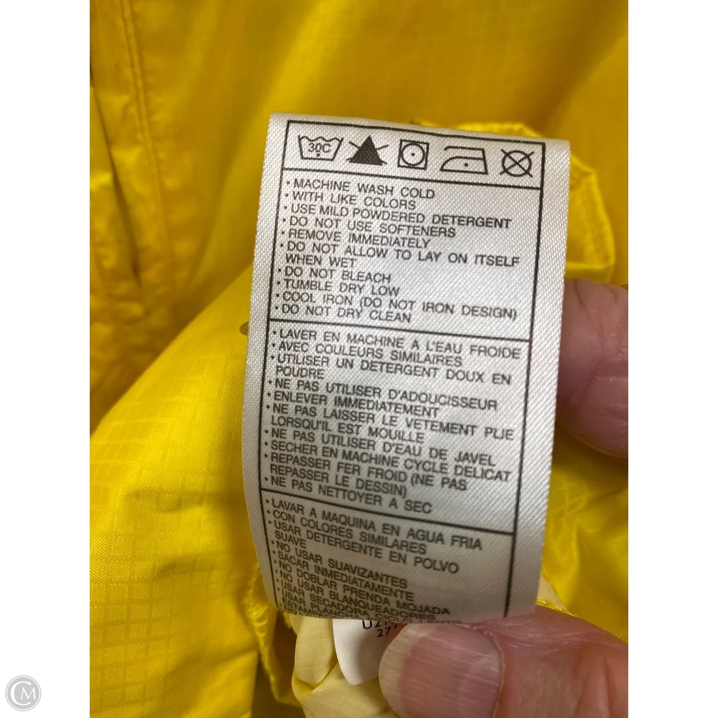 Athletic Jacket By Nike In Yellow, Size: Xl