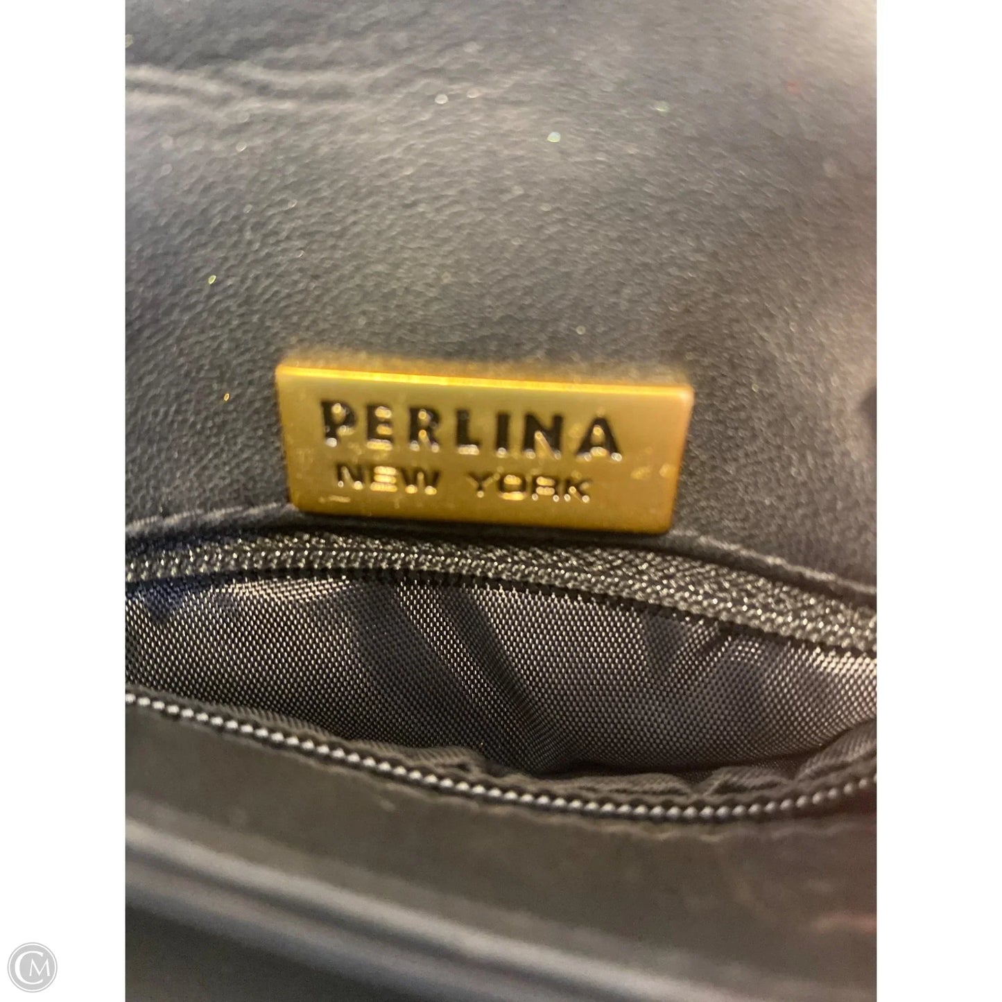 Crossbody Leather By Perlina, Size: Small