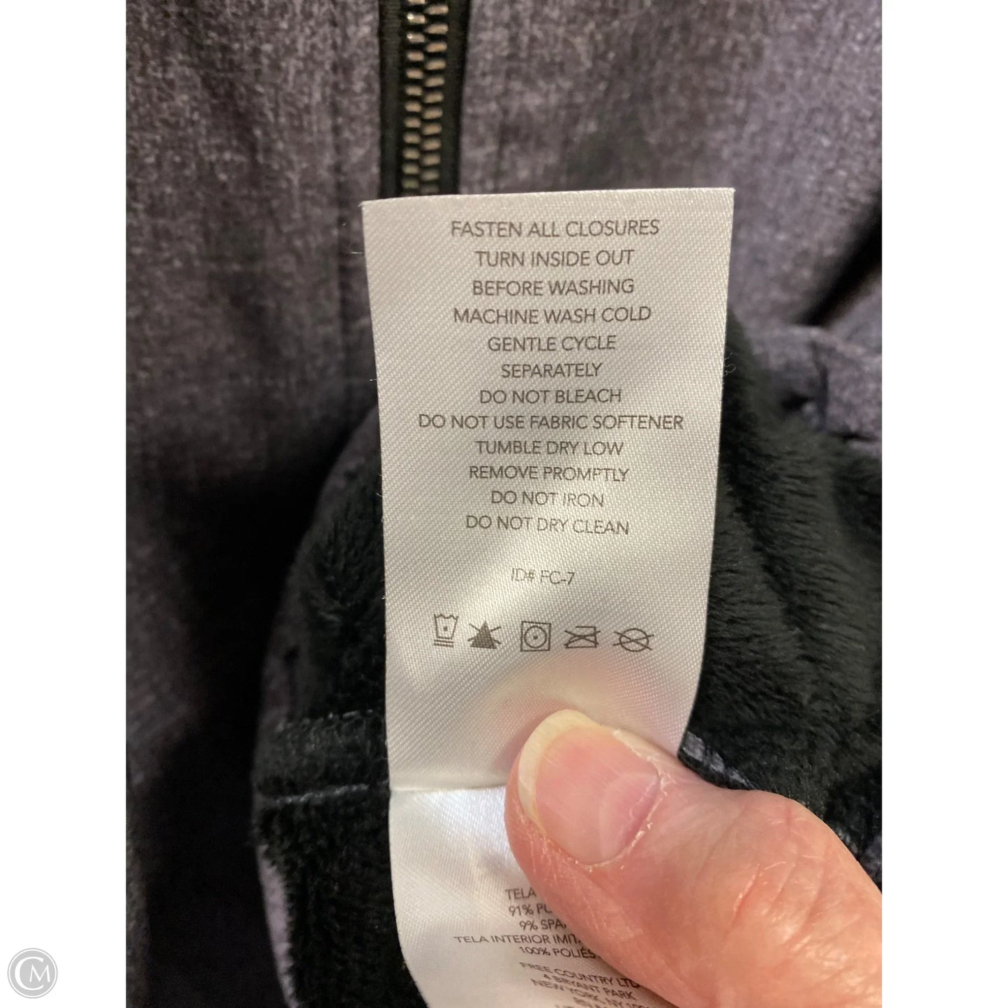 Jacket Other By Free Country In Grey, Size: 1x