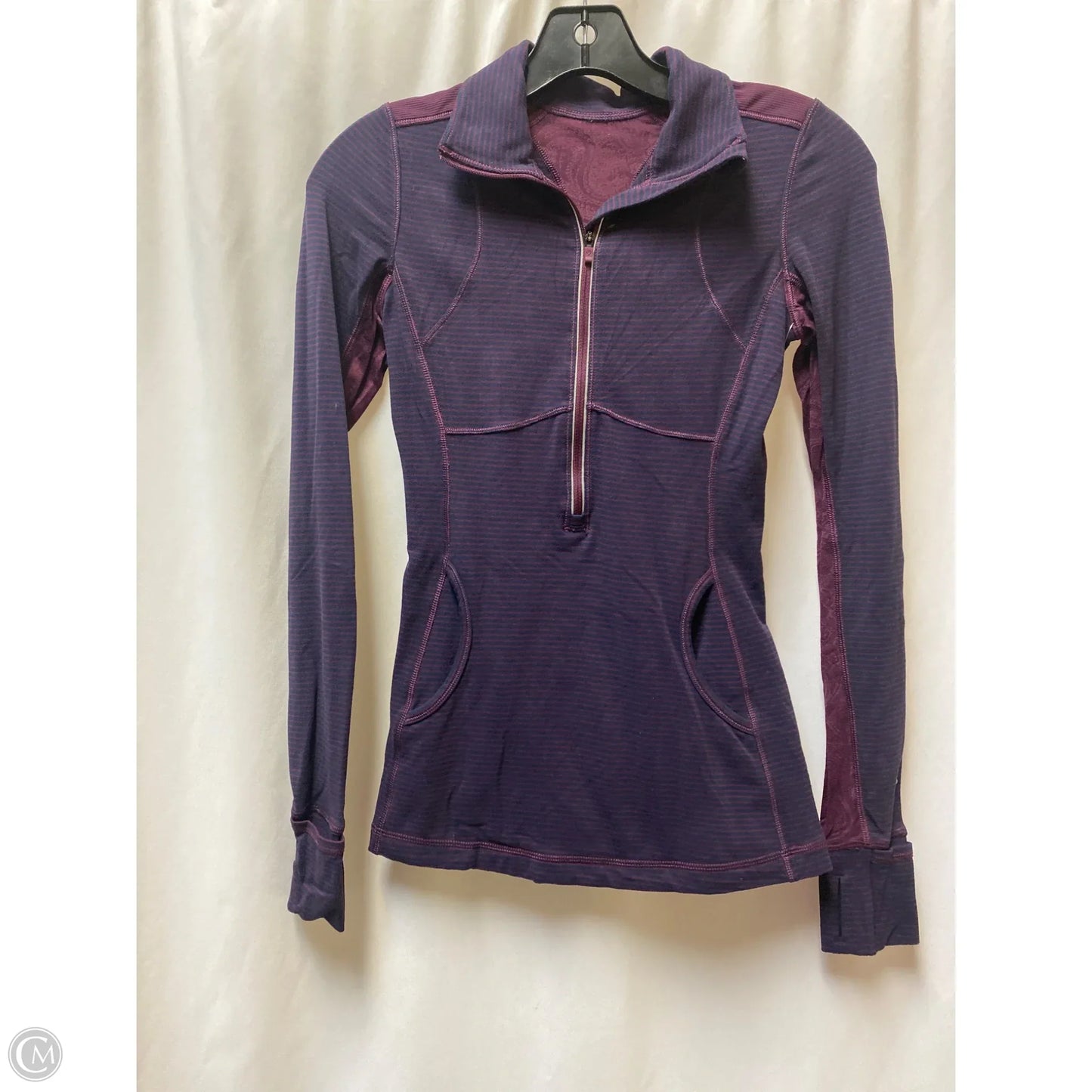 Athletic Sweatshirt Collar By Lululemon In Navy, Size: 2