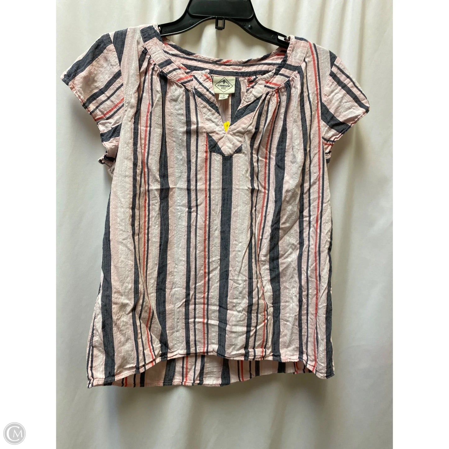 Top Short Sleeve By St Johns Bay In Pink, Size: M