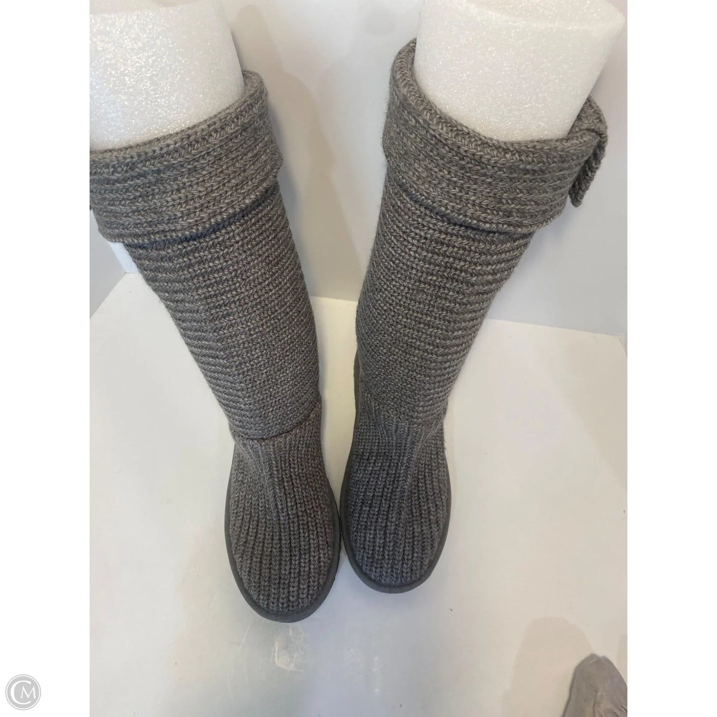 Boots Designer By Ugg In Grey, Size: 9