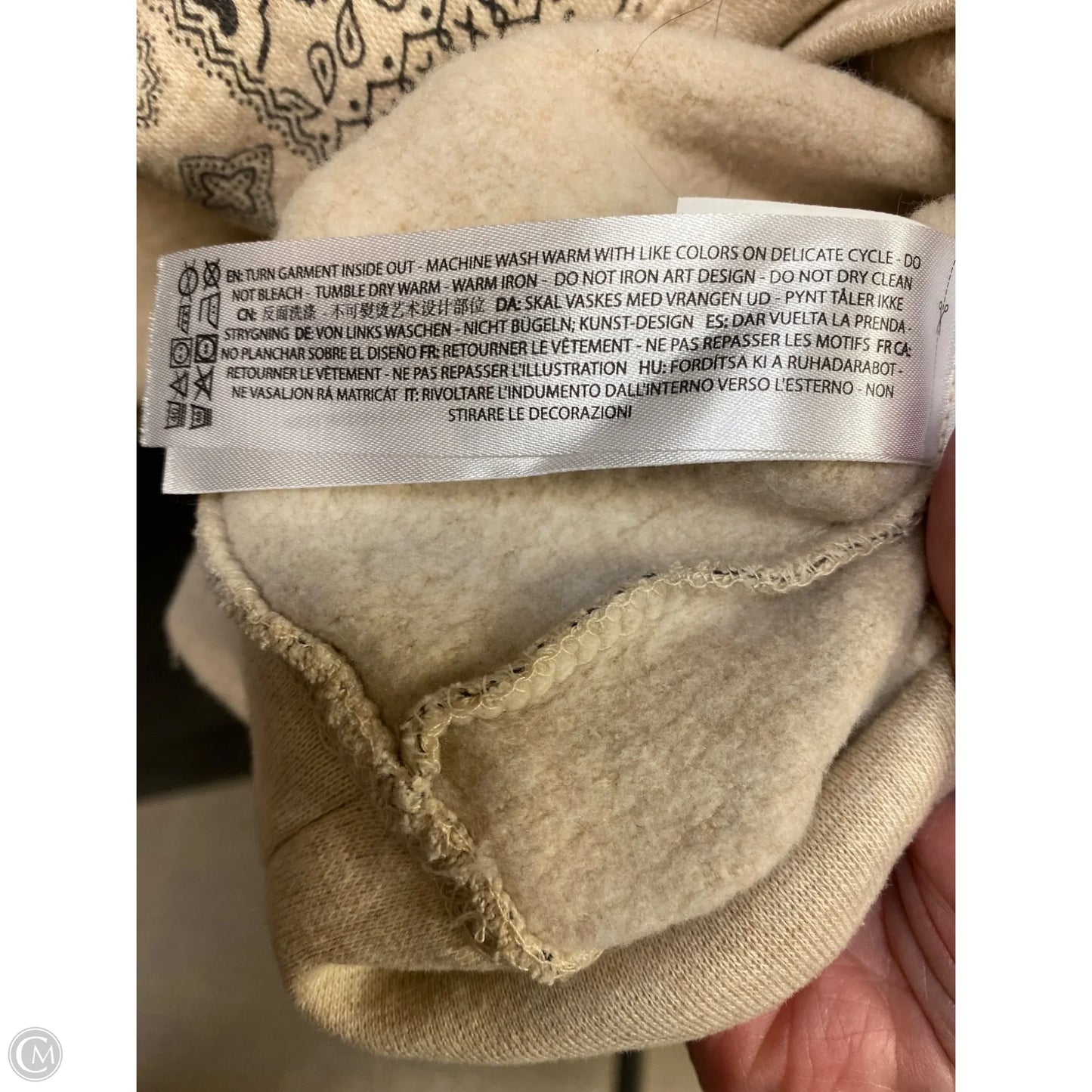 Sweatshirt Hoodie By Ariat In Tan, Size: Xxl