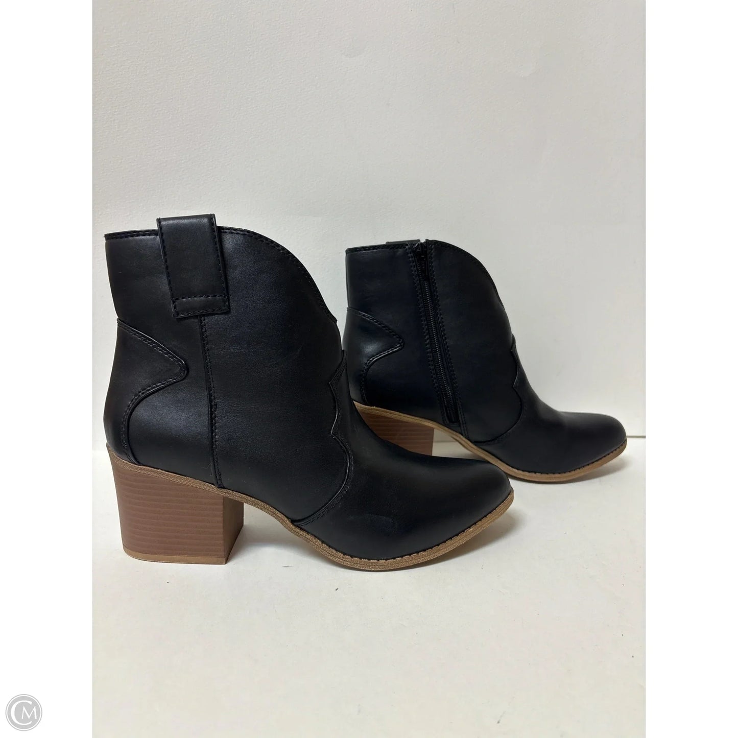 Boots Ankle Heels By Sonoma In Black, Size: 11