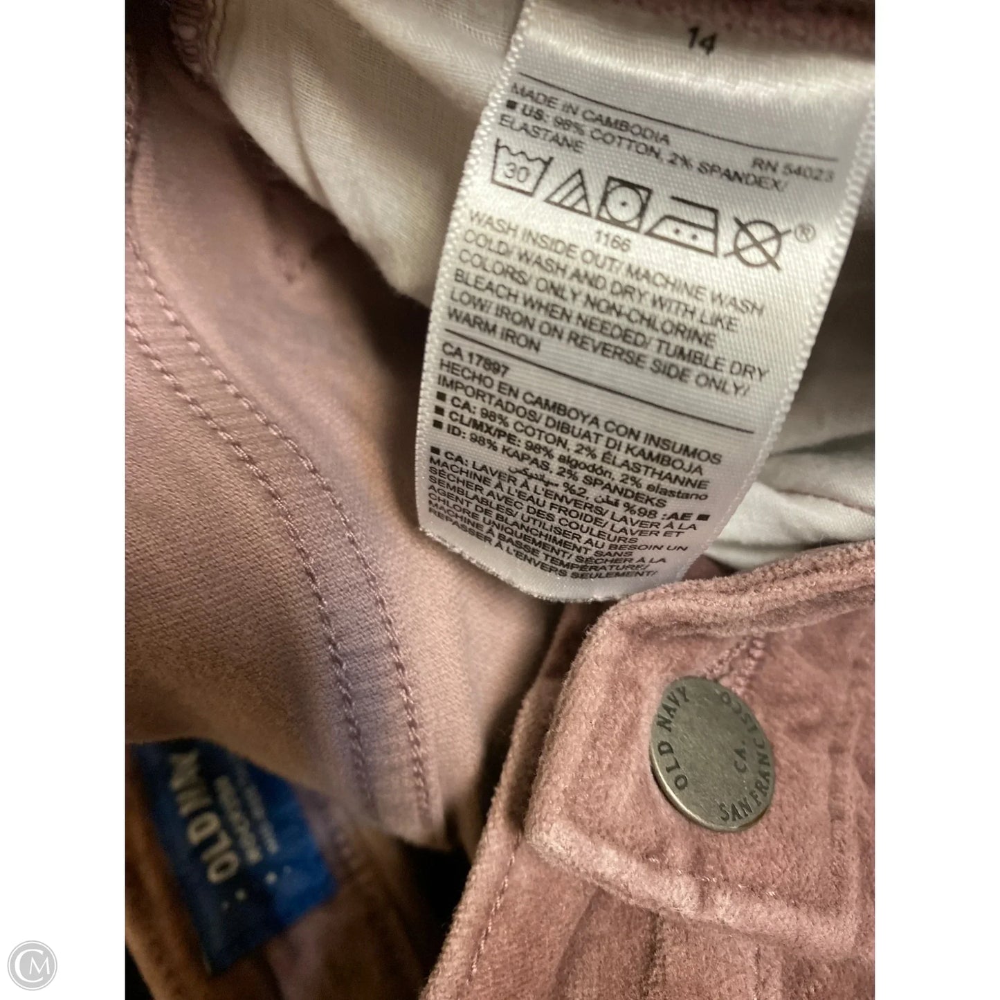 Pants Corduroy By Old Navy In Purple, Size: 14