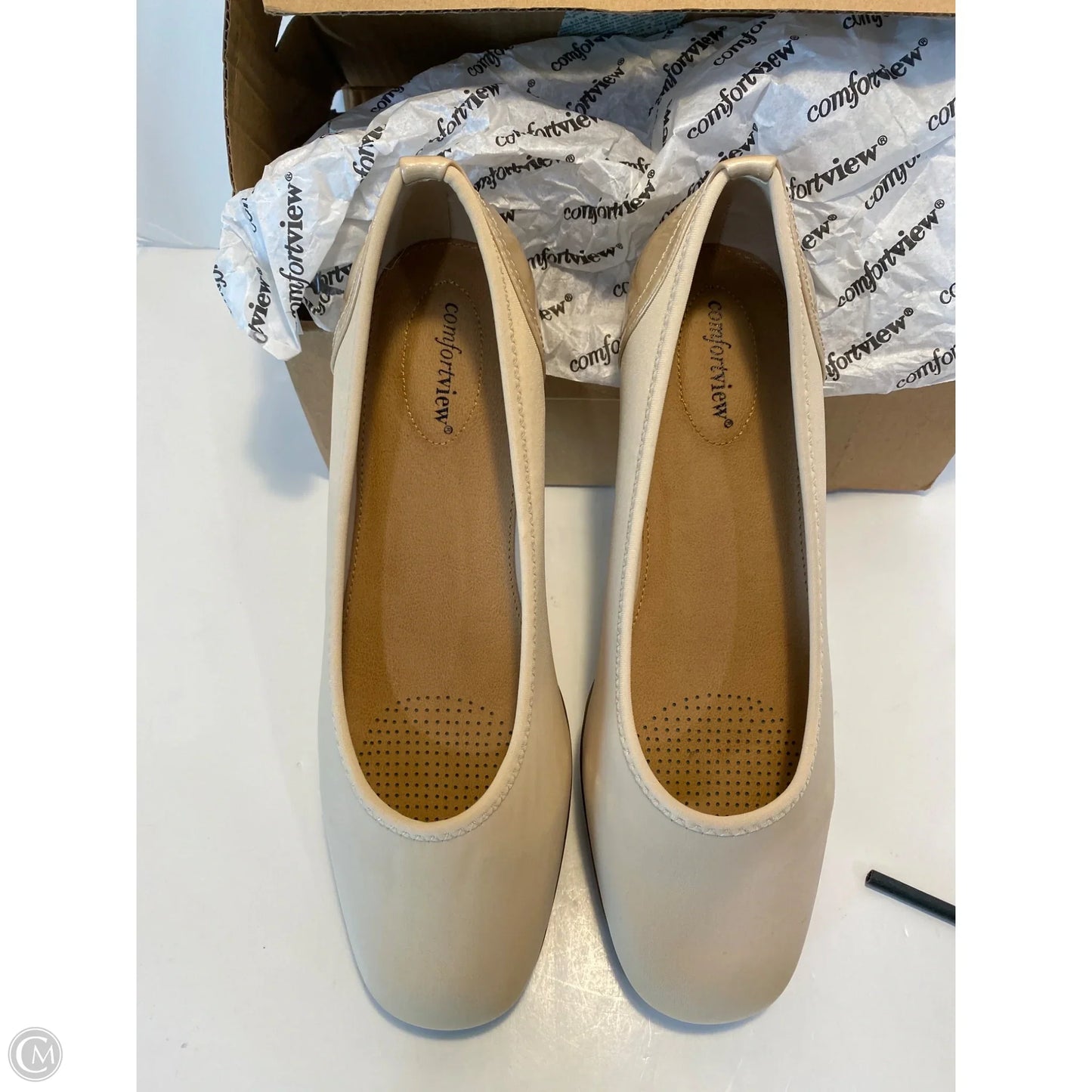 Shoes Flats By Comfortview In Tan, Size: 12