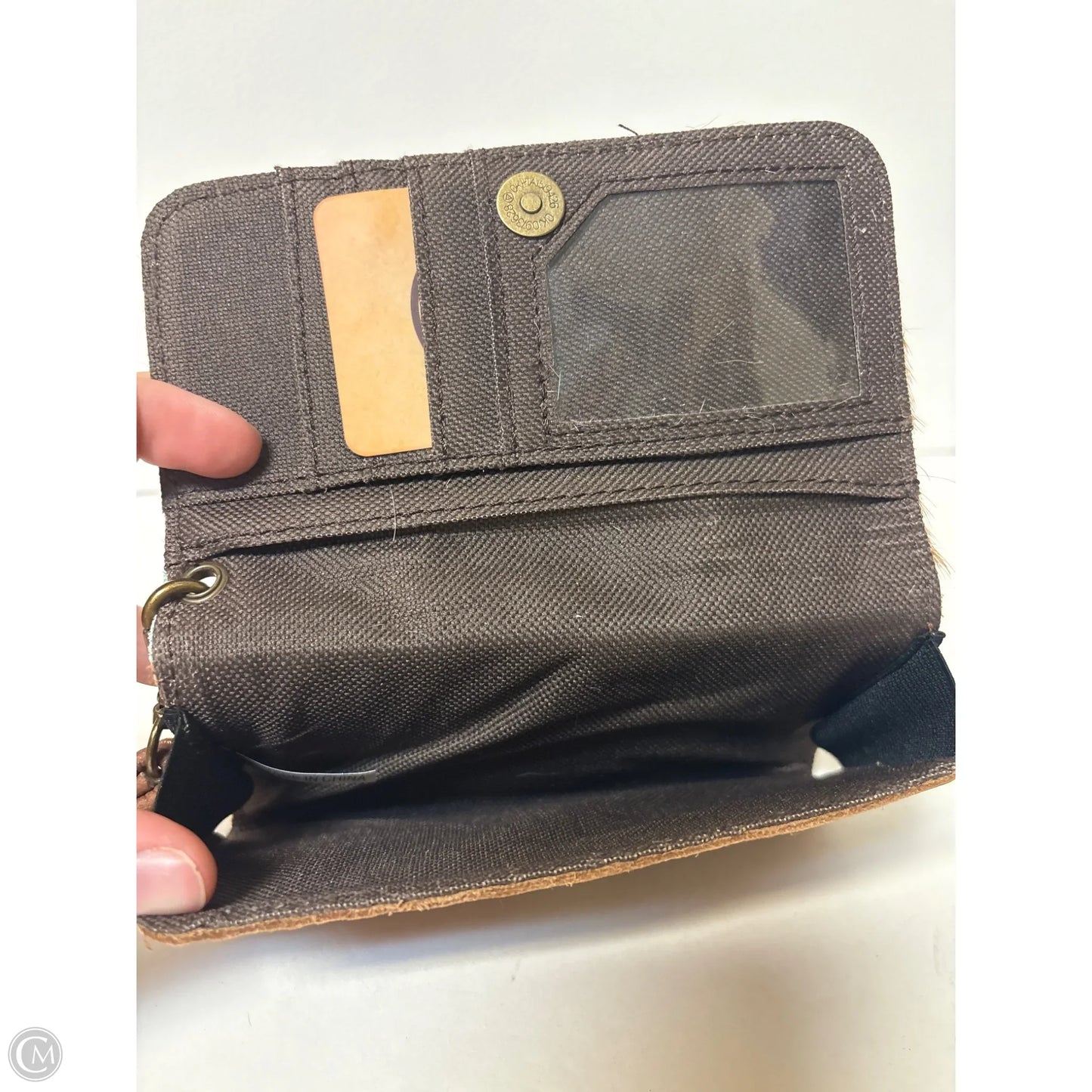 Wallet Leather By Clothes Mentor, Size: Medium