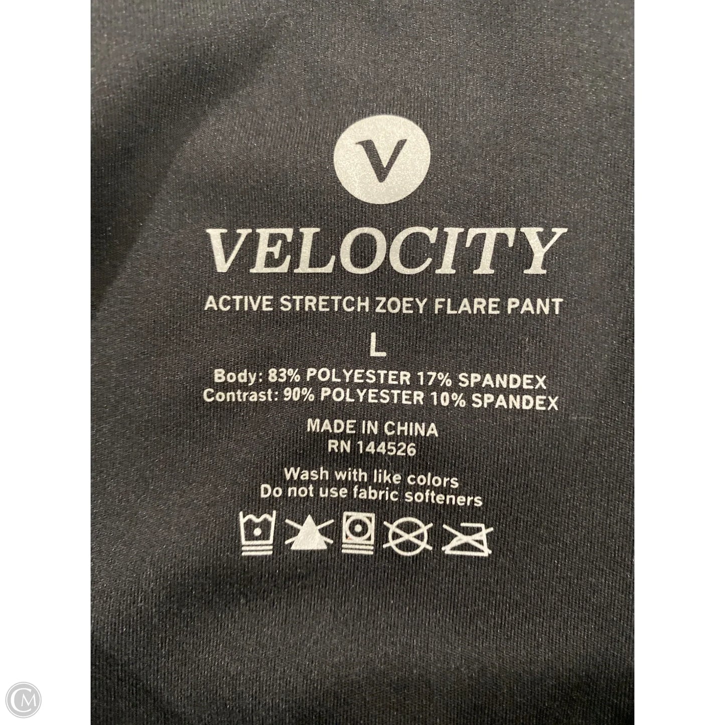 Pants Leggings By Velocity In Black, Size: L