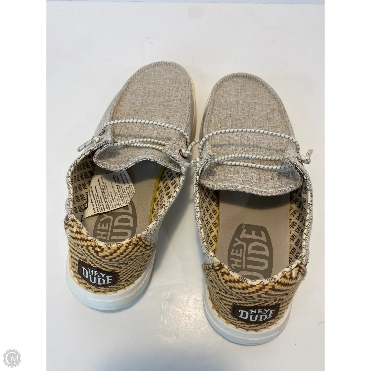 Shoes Flats By Hey Dude In Taupe, Size: 6