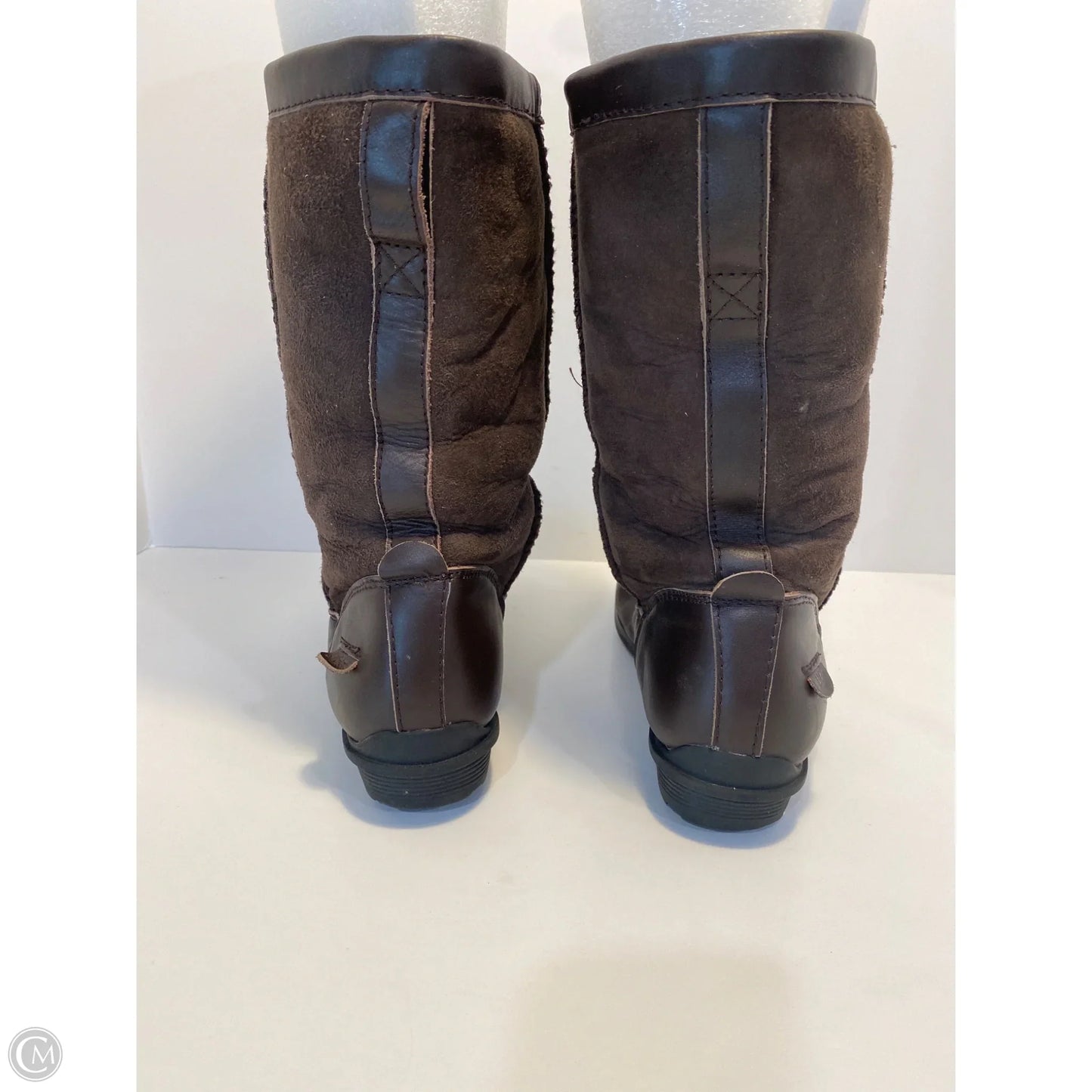 Boots Designer By Ugg In Brown, Size: 7