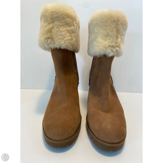 Boots Designer By Ugg In Brown, Size: 8.5